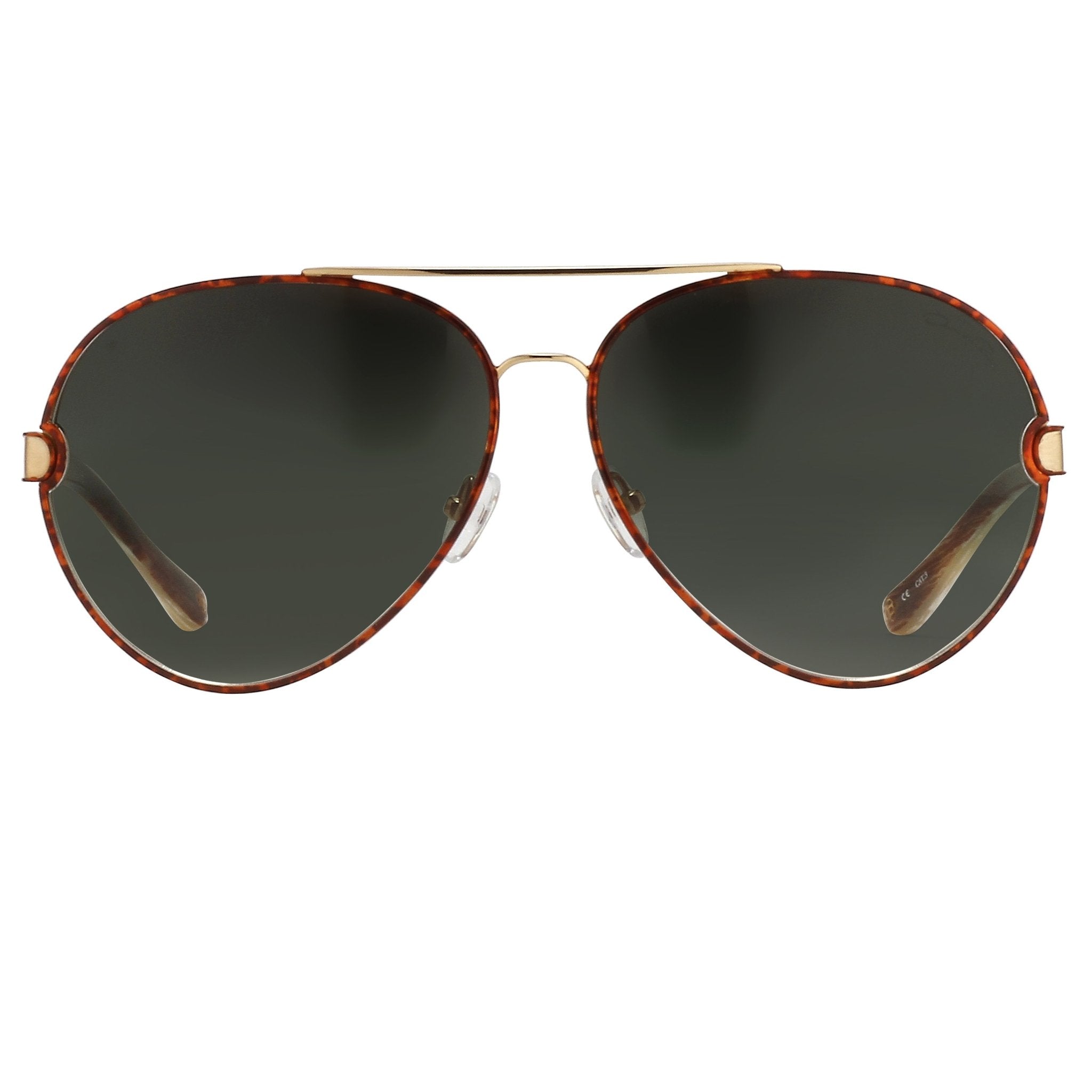 Oscar De La Renta Unisex Sunglasses Amber with Green Lenses - ODLR59C1SUN - Watches & Crystals