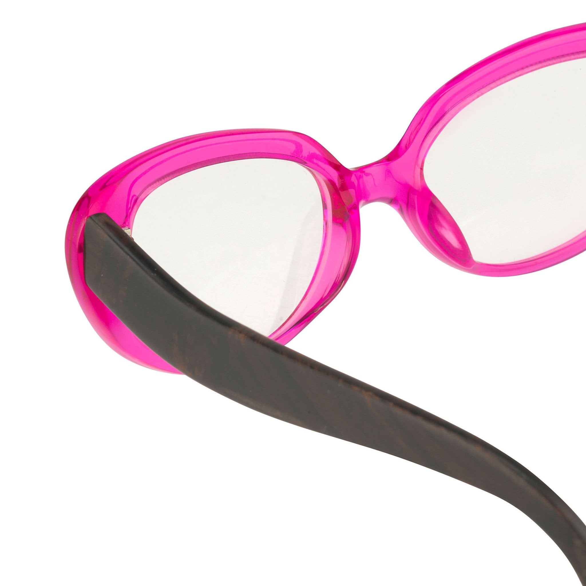 Oscar De La Renta Women Eyeglasses Sandalwood Cat Eye Pink and Clear Lenses - ODLR43C5OPT - Watches & Crystals