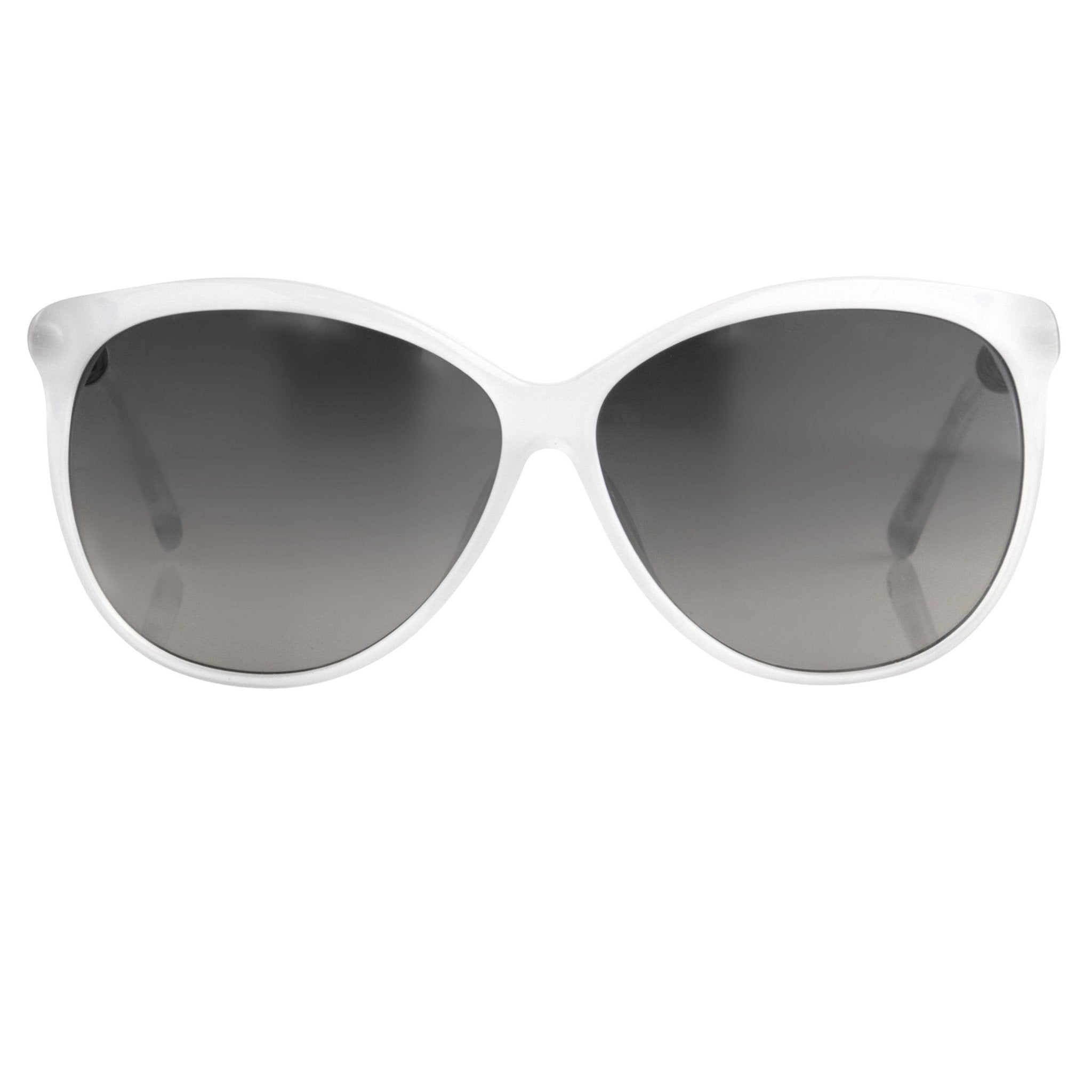 Oscar De La Renta Women Sunglasses Beads Oversized Frame Ivory and Grey Lenses - ODLR31C3SUN - Watches & Crystals