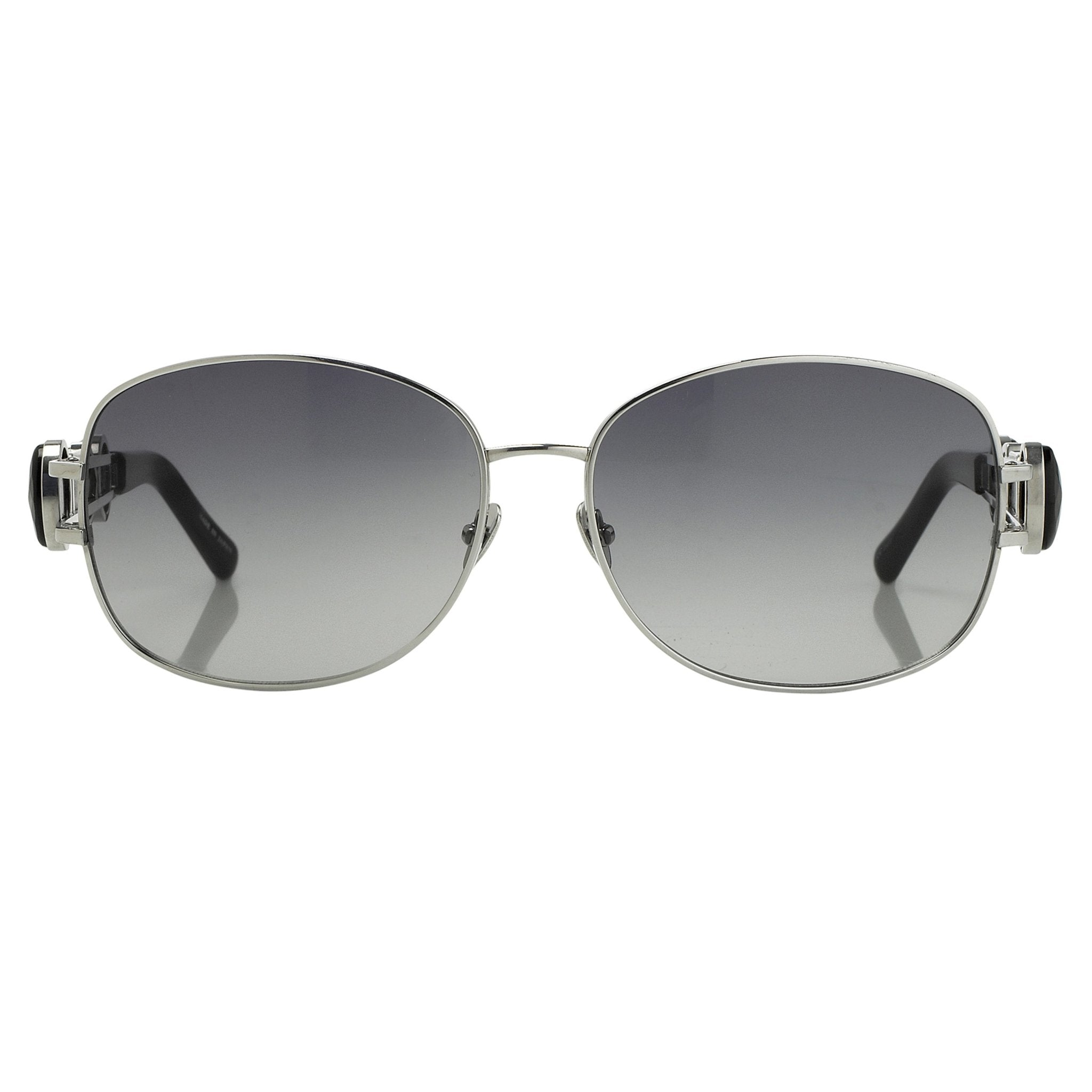 Oscar De La Renta Women Sunglasses Gemstones Oval Silver and Grey Lenses - ODLR8C5SUN - Watches & Crystals