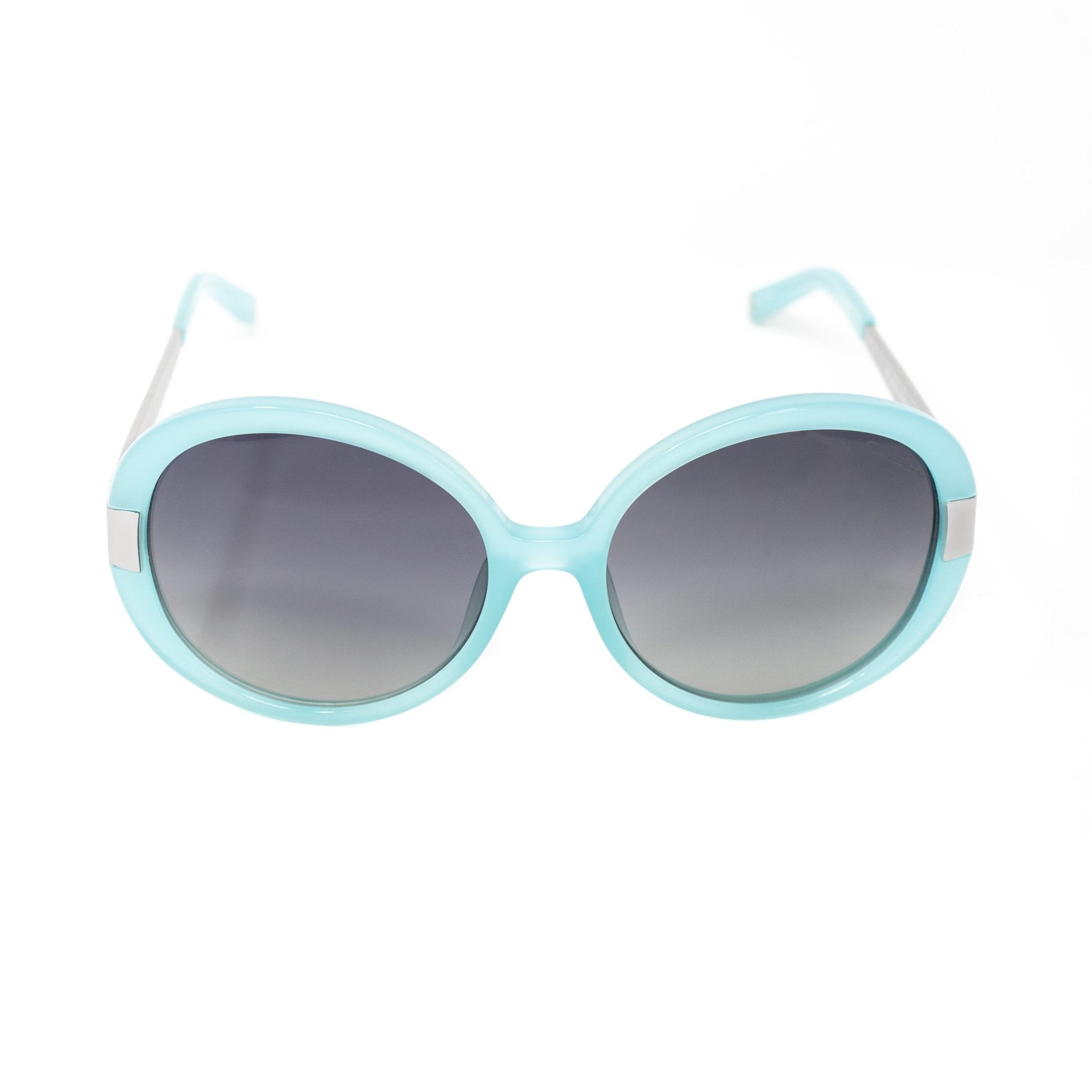 Oscar De La Renta Women Sunglasses Mother of Pearl Oversized Frame Aqua and Grey Lenses - ODLR5C7SUN - Watches & Crystals