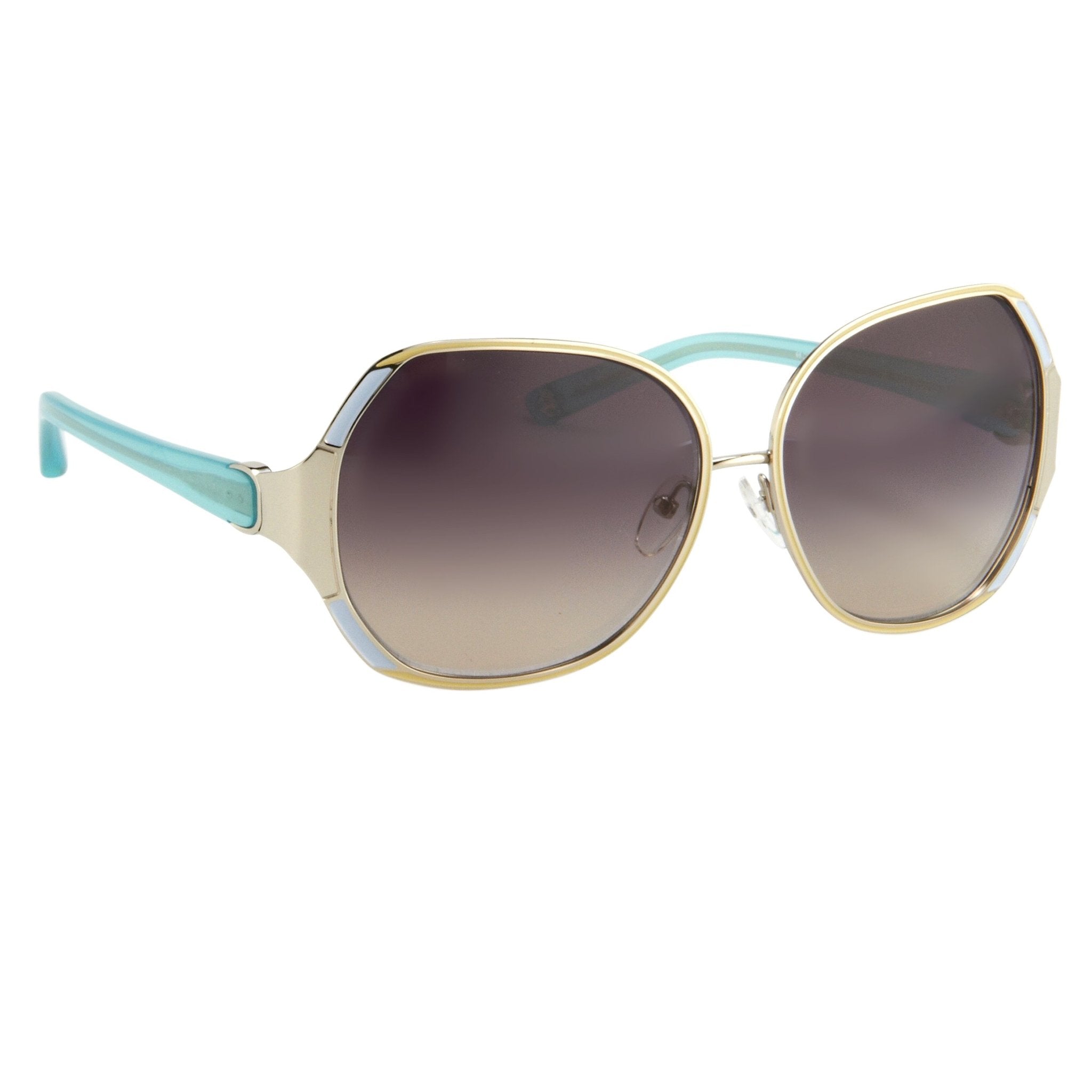 Oscar De La Renta Women Sunglasses Multicolour Enamel Oversized Frame Spearmint Silver and Grey Lenses - ODLR49C3SUN - Watches & Crystals