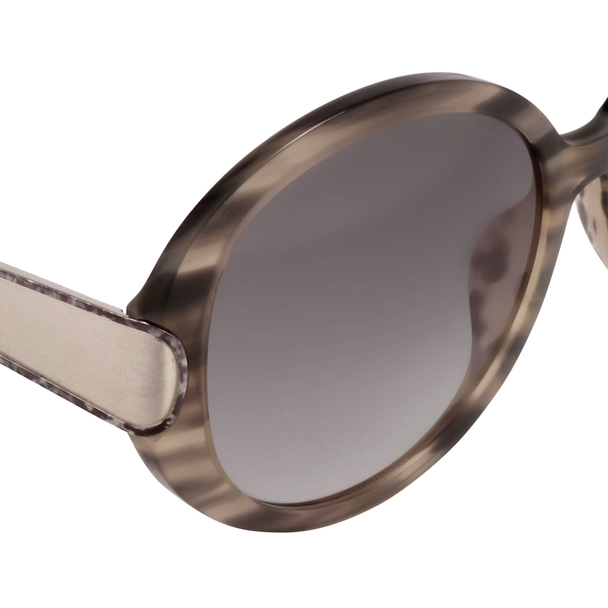 Oscar De La Renta Women Sunglasses Oversized Frame Inky Horn and Grey Lenses - ODLR58C4SUN - Watches & Crystals