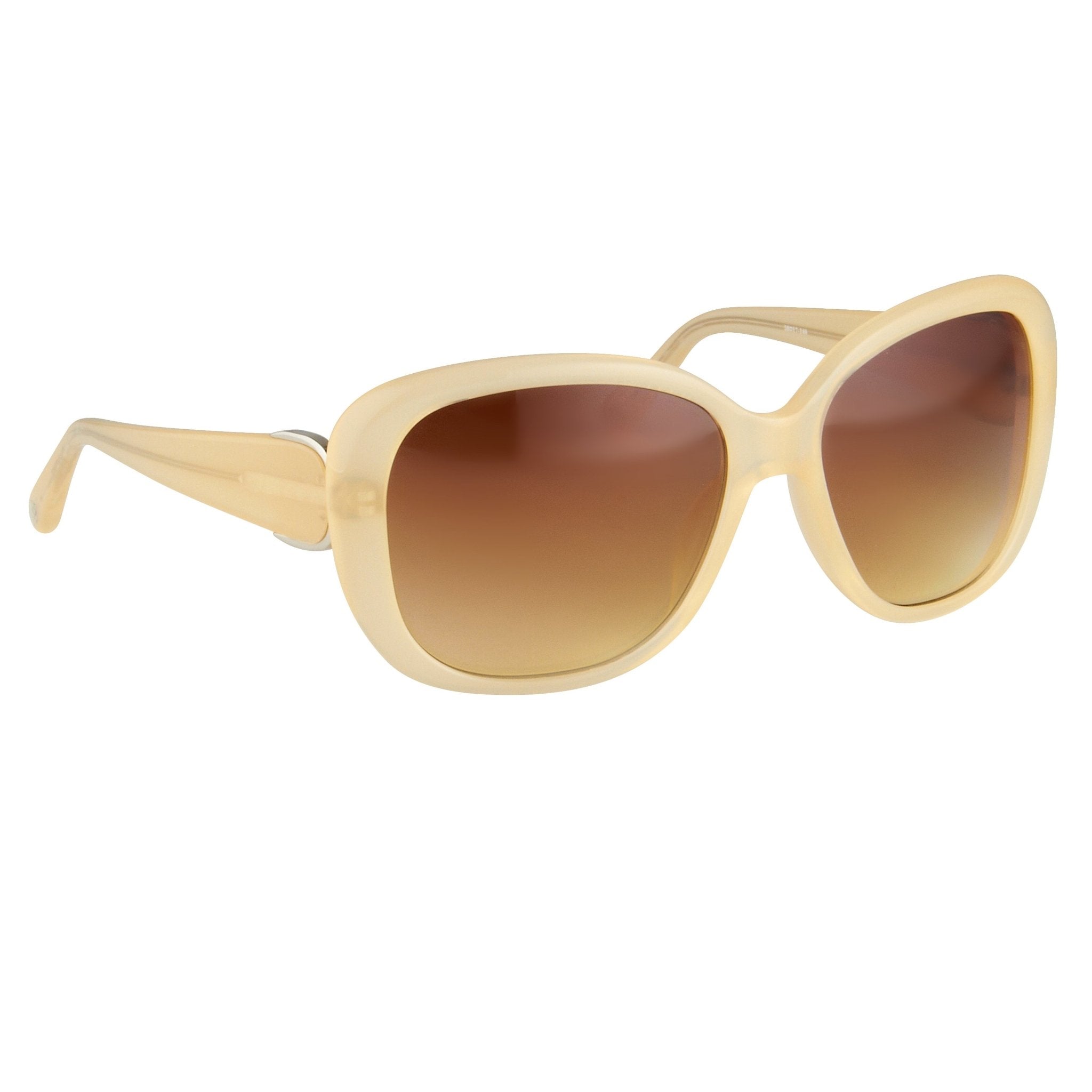 Oscar De La Renta Women Sunglasses Oversized Frame Nude with Amber Lenses - ODLR45C5SUN - Watches & Crystals