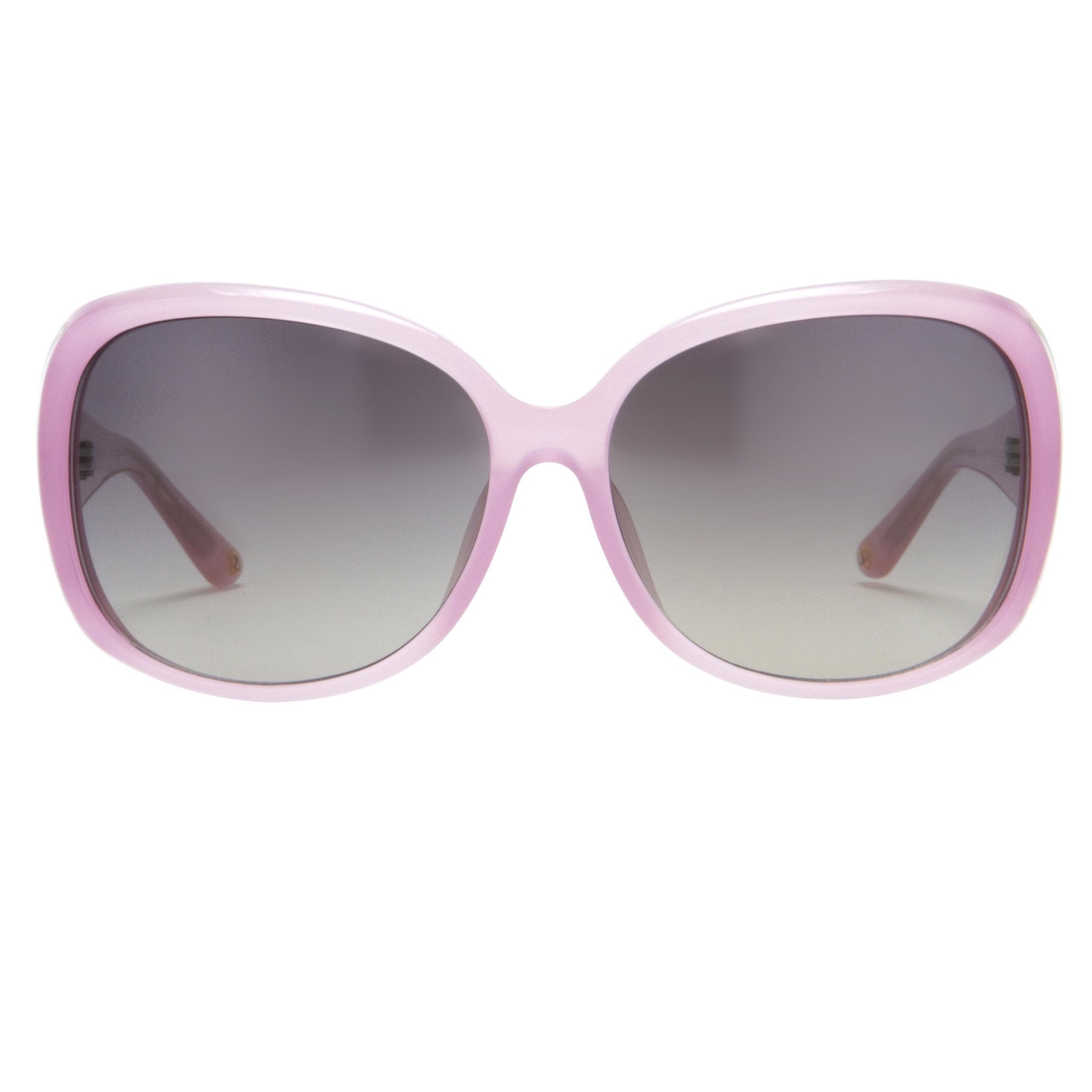 Oscar De La Renta Women Sunglasses Oversized Frame Pink Light Gold and Dark Grey Lenses - ODLR55C6SUN - Watches & Crystals