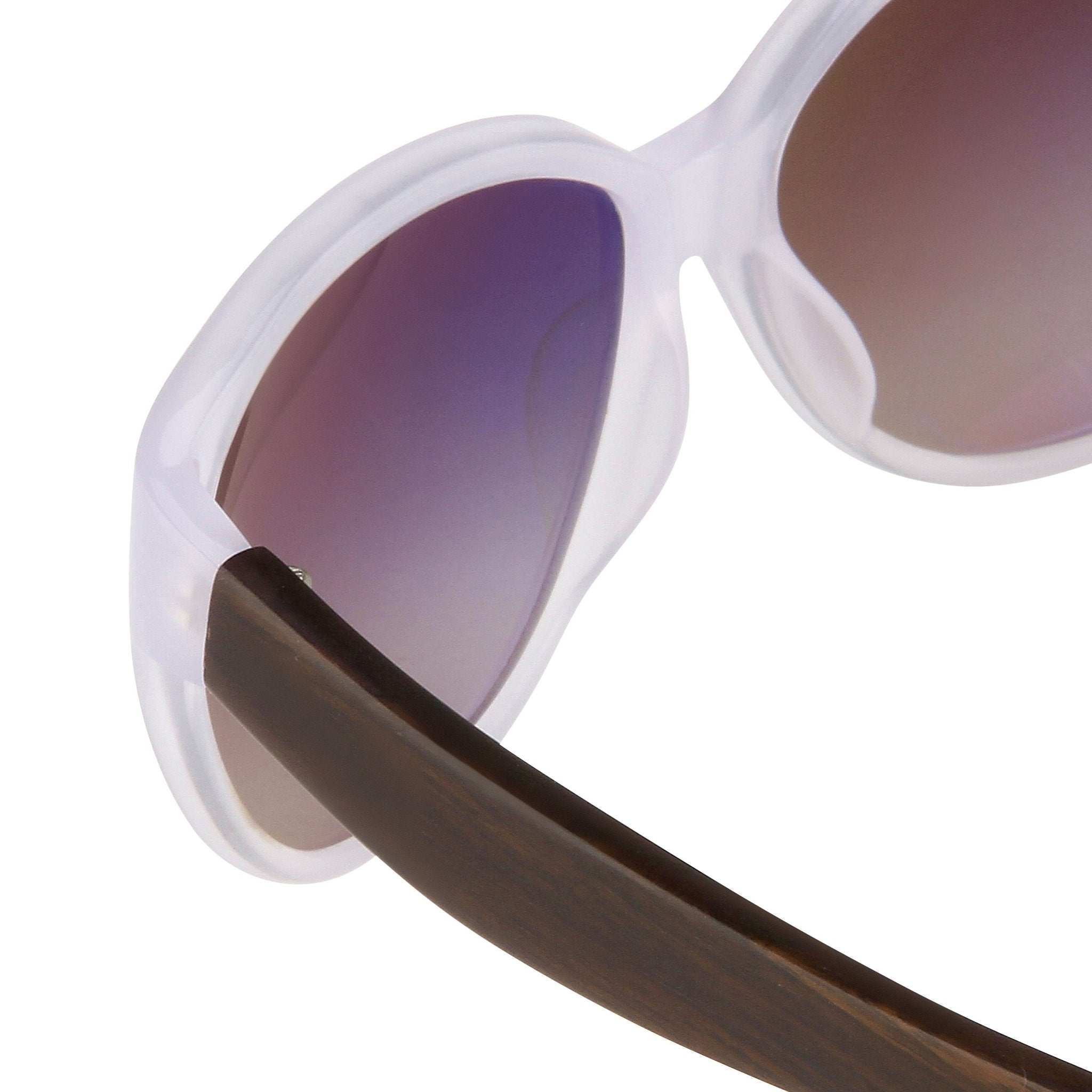 Oscar De La Renta Women Sunglasses Sandalwood Oval Ivory and Grey Lenses - ODLR30C3SUN - Watches & Crystals