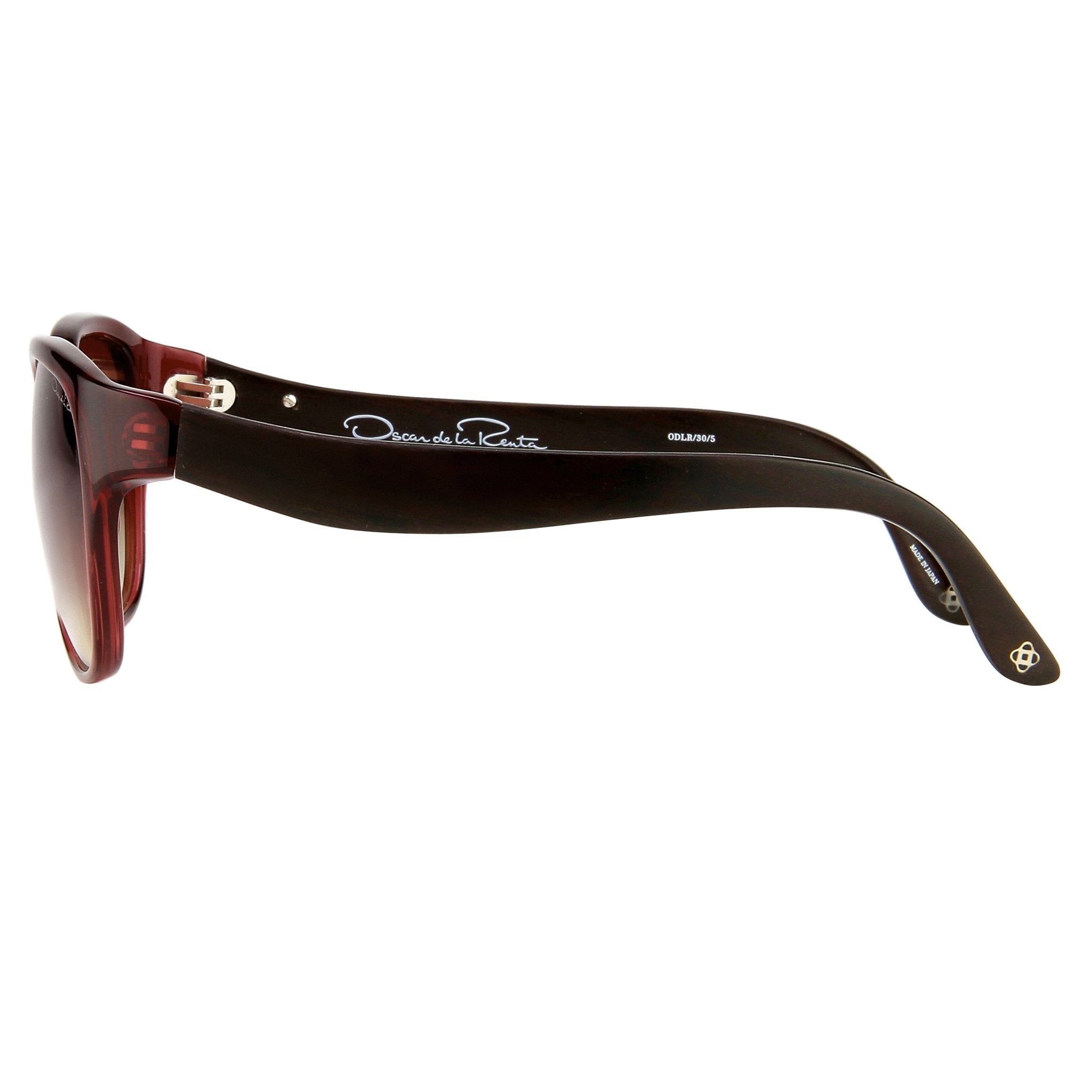 Oscar De La Renta Women Sunglasses Sandalwood Oval Red and Brown Graduated Lenses - ODLR30C5SUN - Watches & Crystals