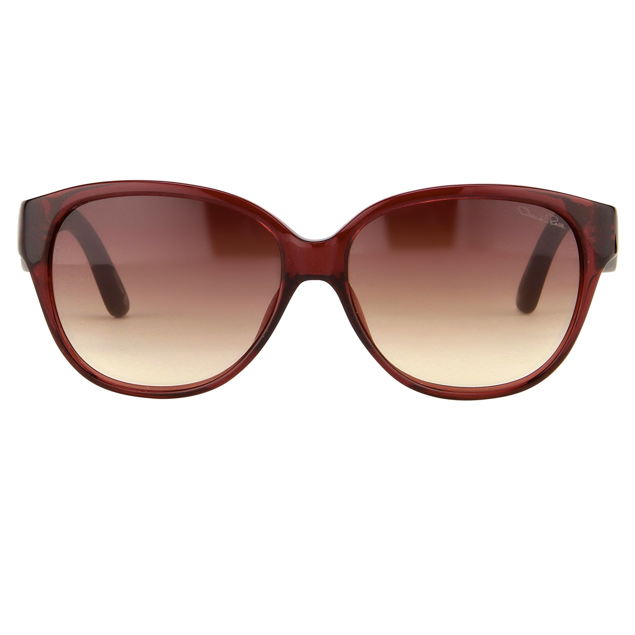 Oscar De La Renta Women Sunglasses Sandalwood Oval Red and Brown Graduated Lenses - ODLR30C5SUN - Watches & Crystals