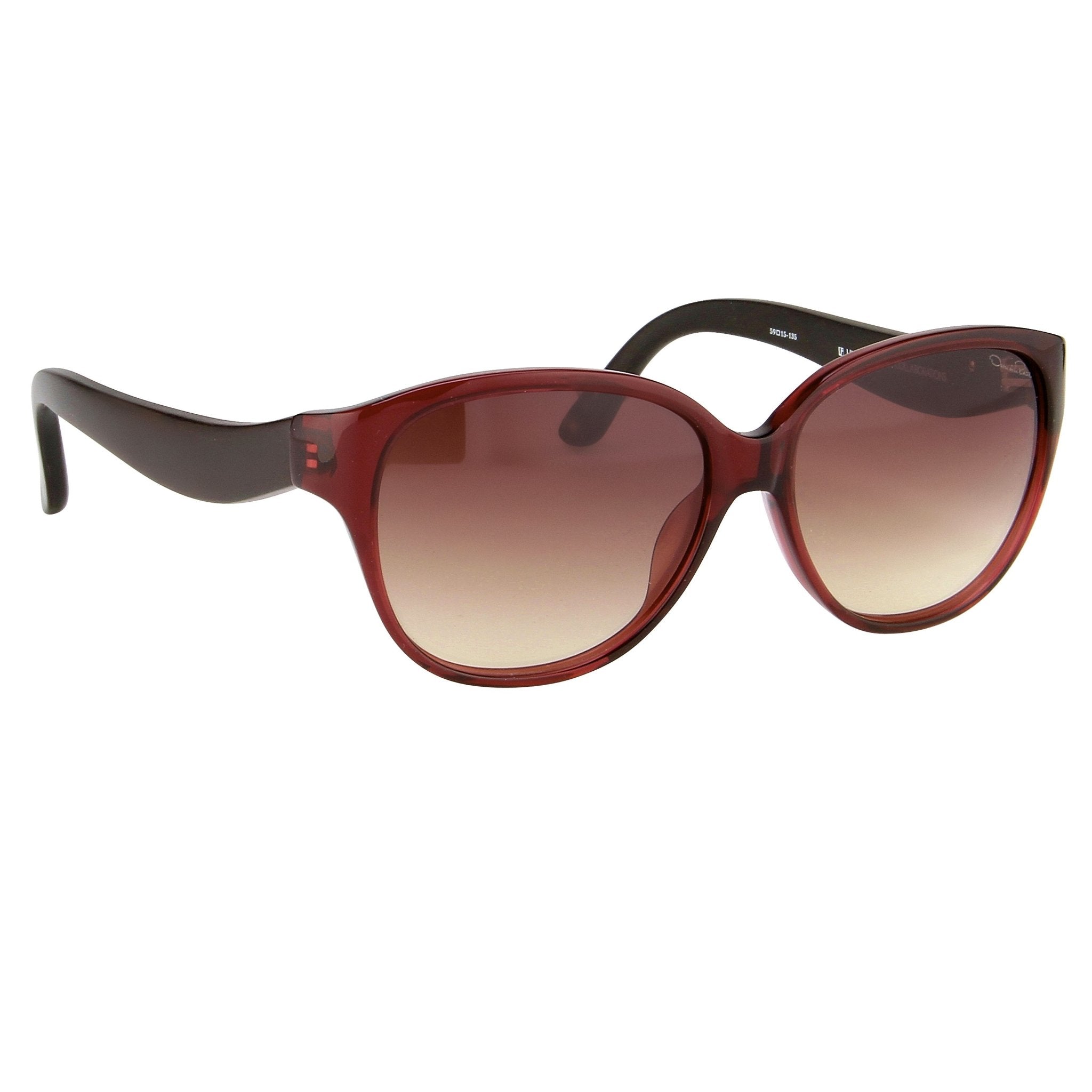 Oscar De La Renta Women Sunglasses Sandalwood Oval Red and Brown Graduated Lenses - ODLR30C5SUN - Watches & Crystals