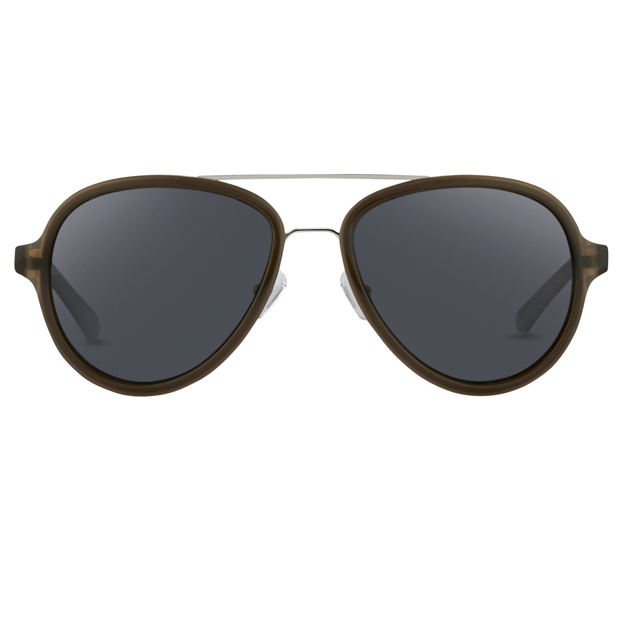 Phillip Lim Sunglasses Brown Silver and Fog Green Lenses Category 3 - PL16C32SUN - Watches & Crystals