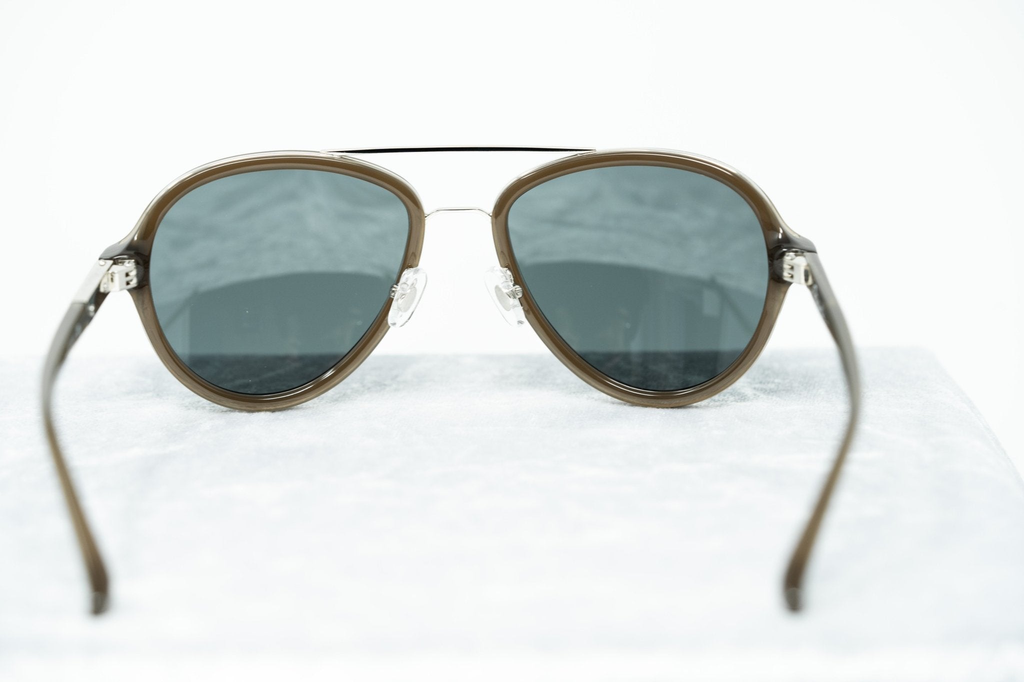 Phillip Lim Sunglasses Brown Silver and Fog Green Lenses Category 3 - PL16C32SUN - Watches & Crystals