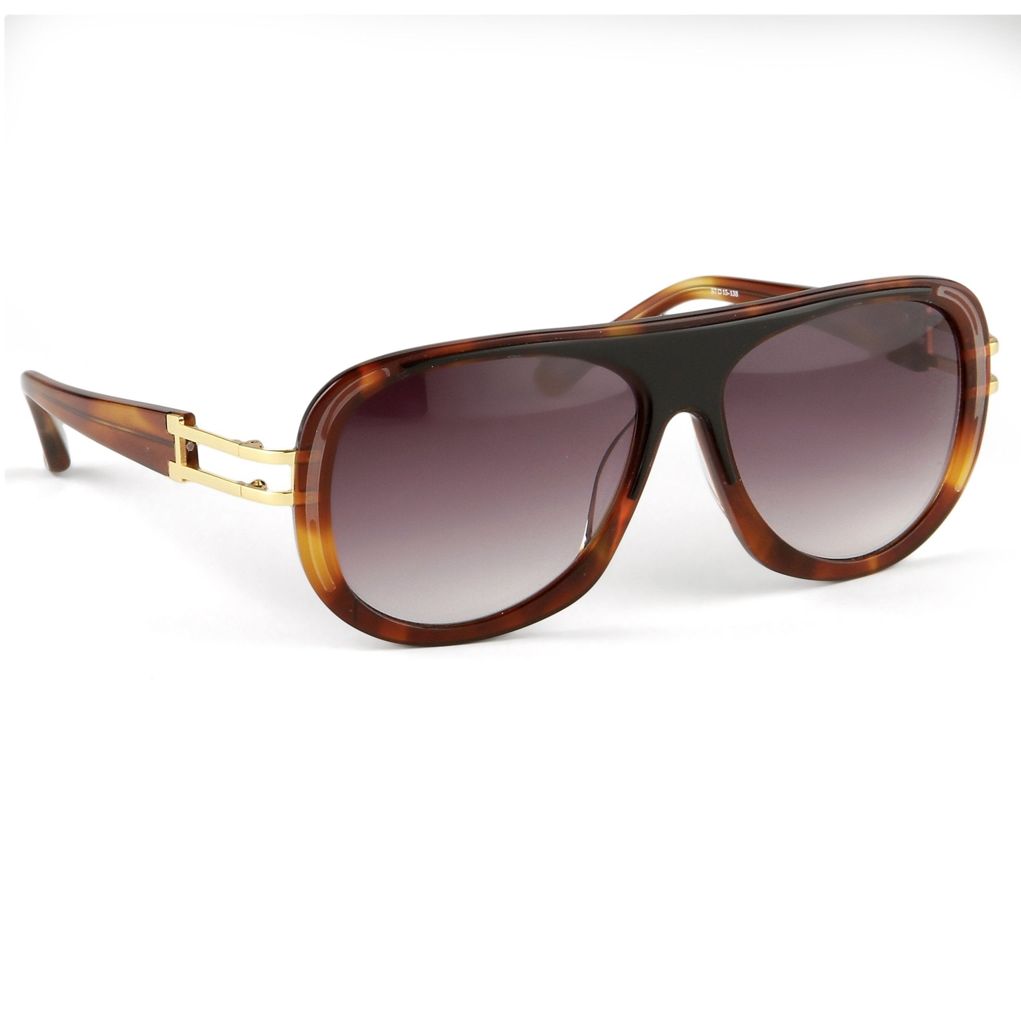 Prabal Gurung Sunglasses Female Aviator Tortoise Shell Acetate CAT3 Grey Lenses PG10C3SUN - Watches & Crystals