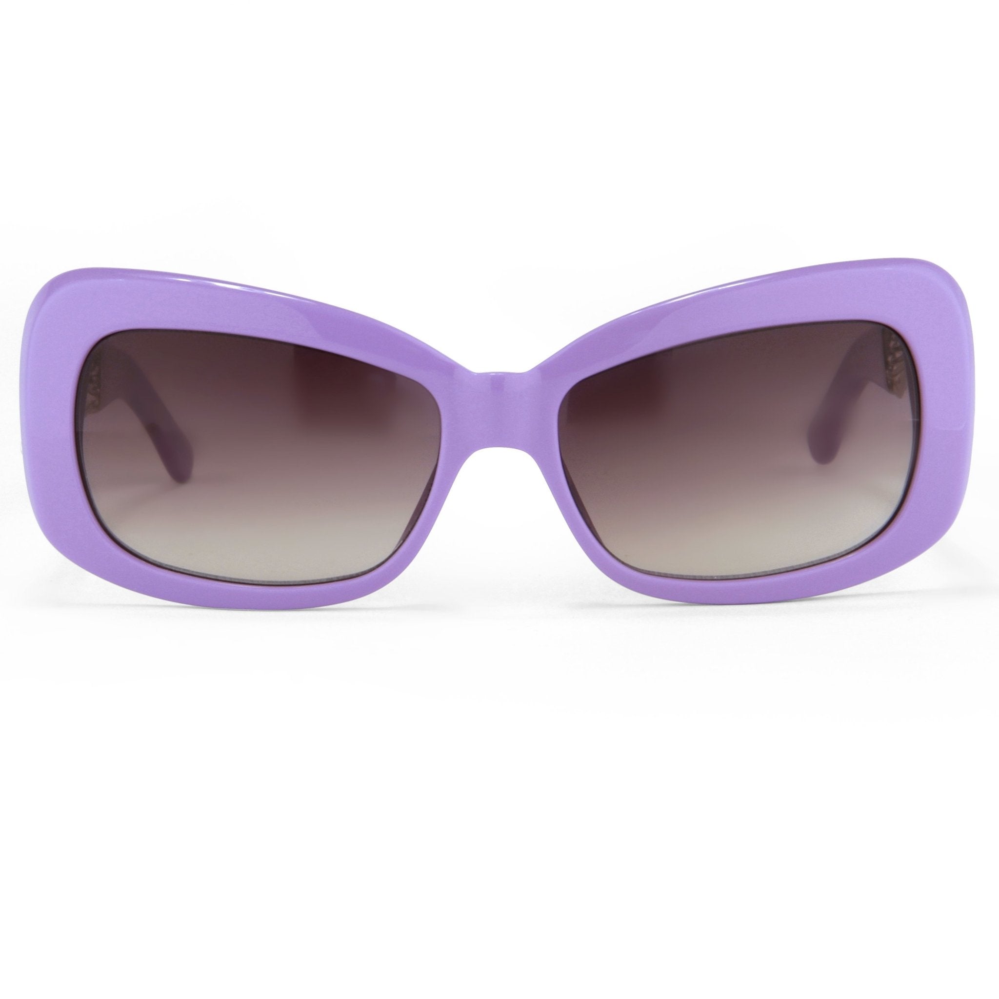 Prabal Gurung Sunglasses Female Rectangle Purple Acetate CAT2 Grey Lenses PG14C4SUN - Watches & Crystals