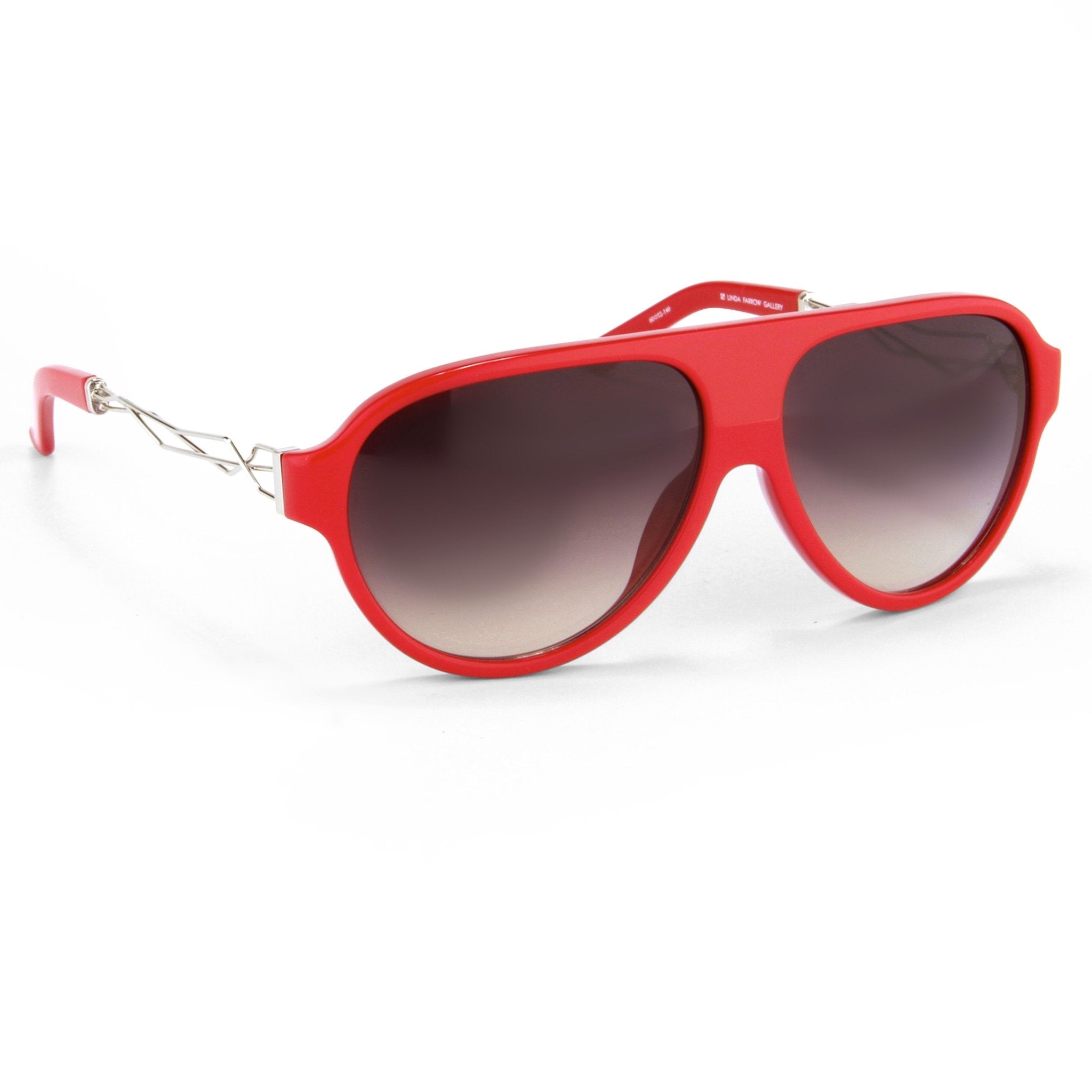 Prabal Gurung Sunglasses Unisex Aviator Red Acetate CAT 2 Grey Gradient Lenses PG16C4SUN - Watches & Crystals