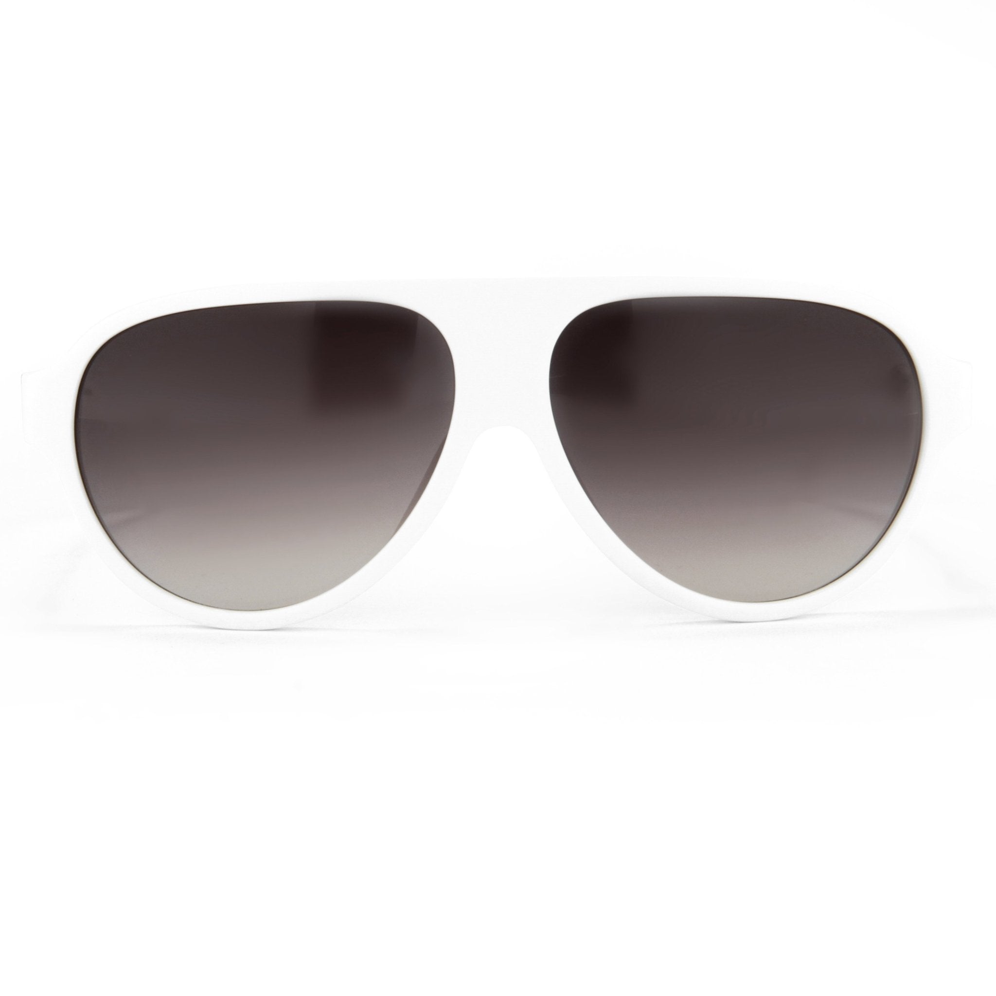 Prabal Gurung Sunglasses Unisex Aviator White Acetate CAT2 Grey Gradient Lenses PG16C3SUN - Watches & Crystals