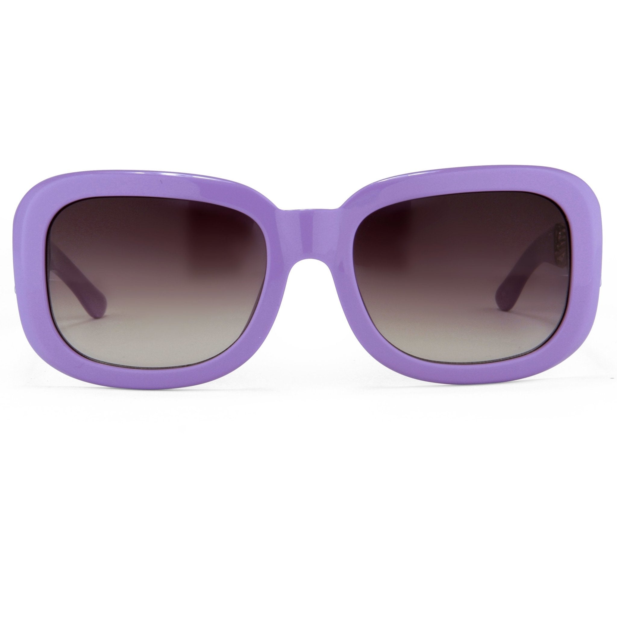 Prabal Gurung Sunglasses Women's Rectangle Purple Acetate CAT2 Grey Gradient Lenses PG13C4SUN - Watches & Crystals