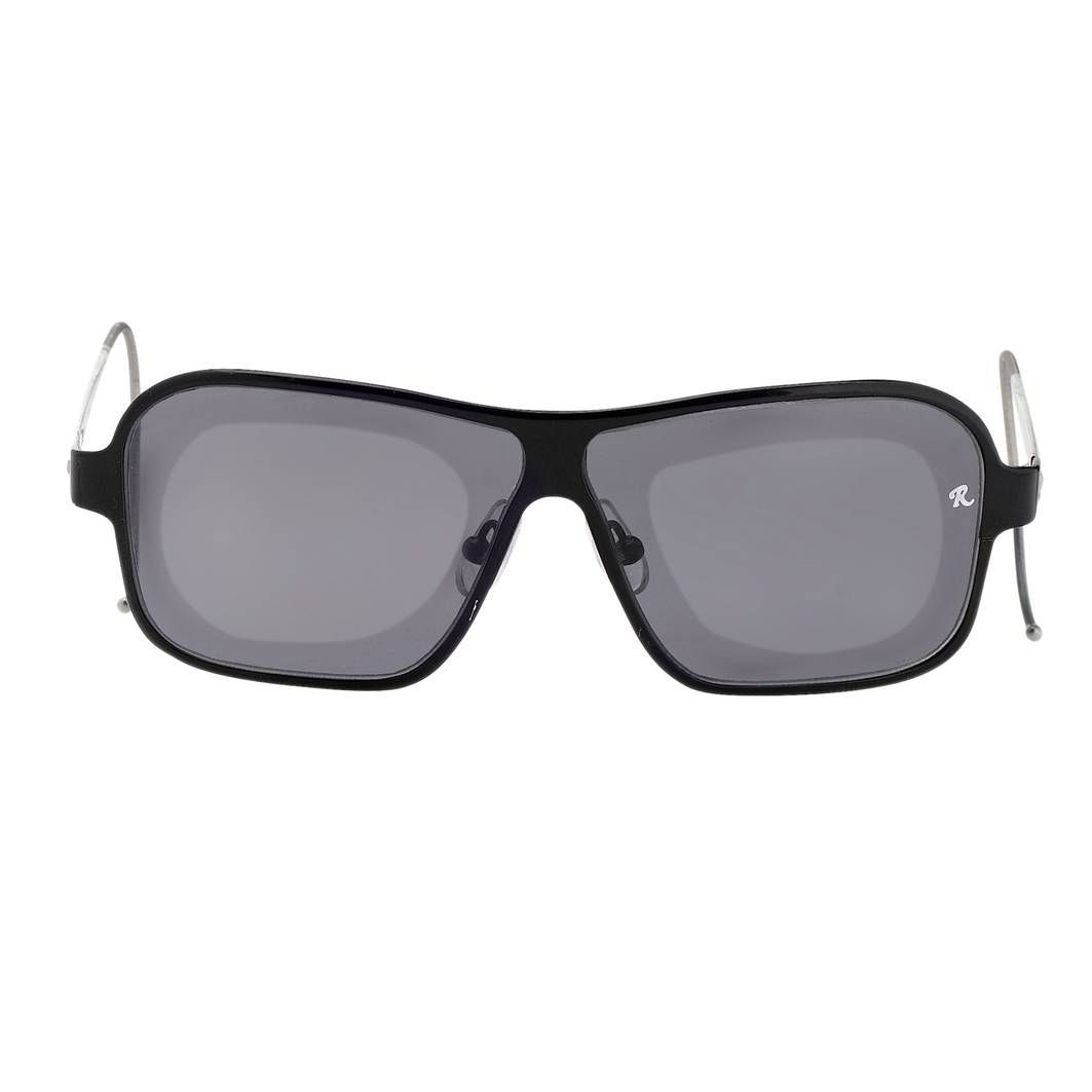 Raf Simons Sunglasses Rectangular Black and Grey Lenses Category 4 - RAF19C1SUN - Watches & Crystals