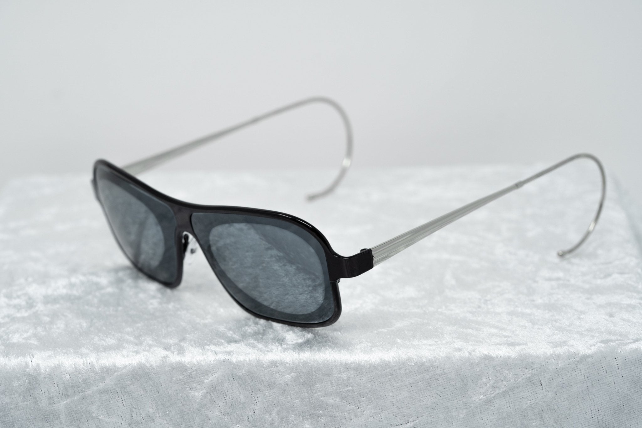 Raf Simons Sunglasses Rectangular Black and Grey Lenses Category 4 - RAF19C1SUN - Watches & Crystals