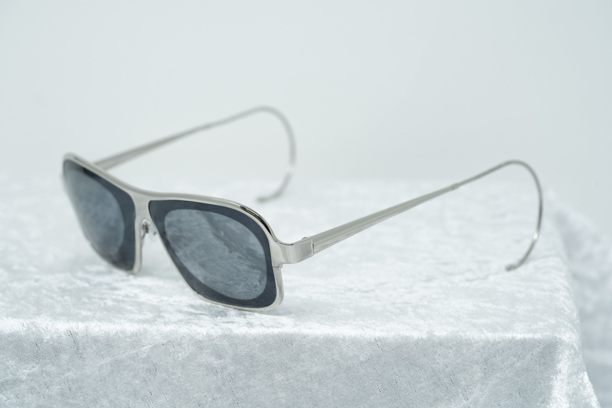 Raf Simons Sunglasses Rectangular Silver and Grey Lenses Category 4 - RAF19C2SUN - Watches & Crystals