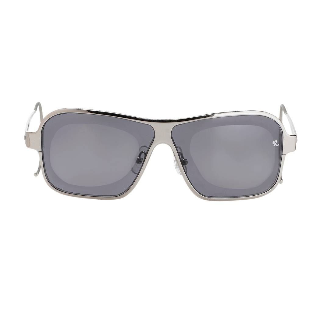 Raf Simons Sunglasses Rectangular Silver and Grey Lenses Category 4 - RAF19C2SUN - Watches & Crystals