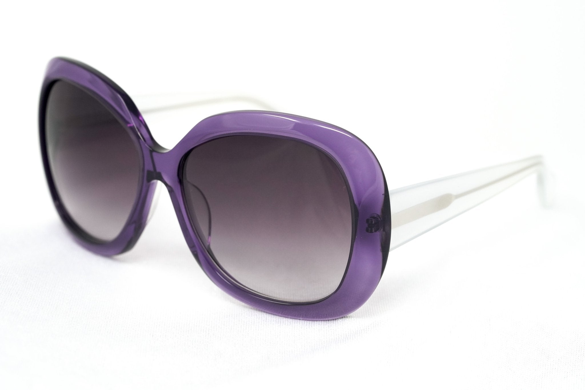 Rue De Mail Sunglasses Oversized Purple and White - Watches & Crystals