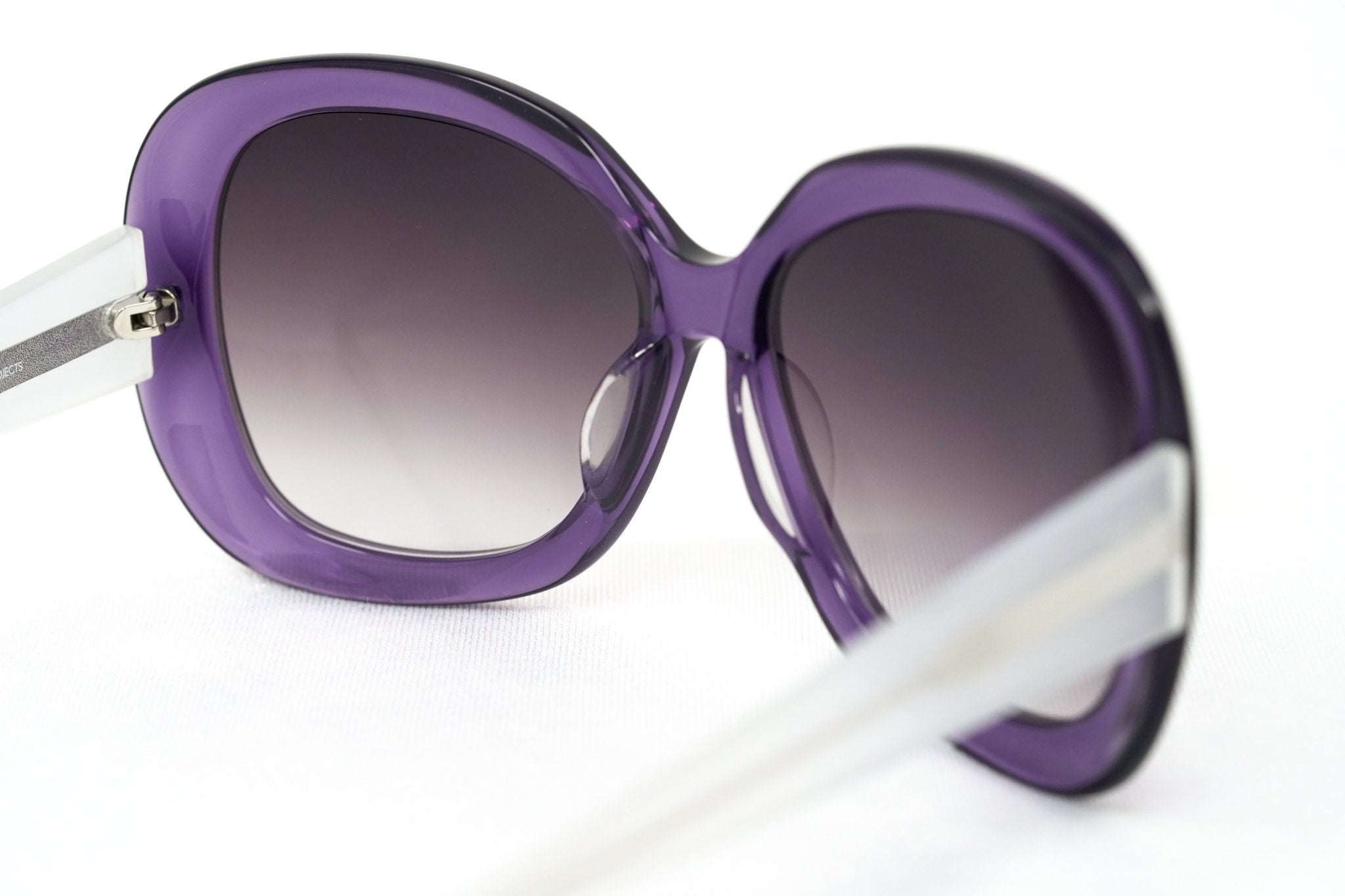 Rue De Mail Sunglasses Oversized Purple and White - Watches & Crystals