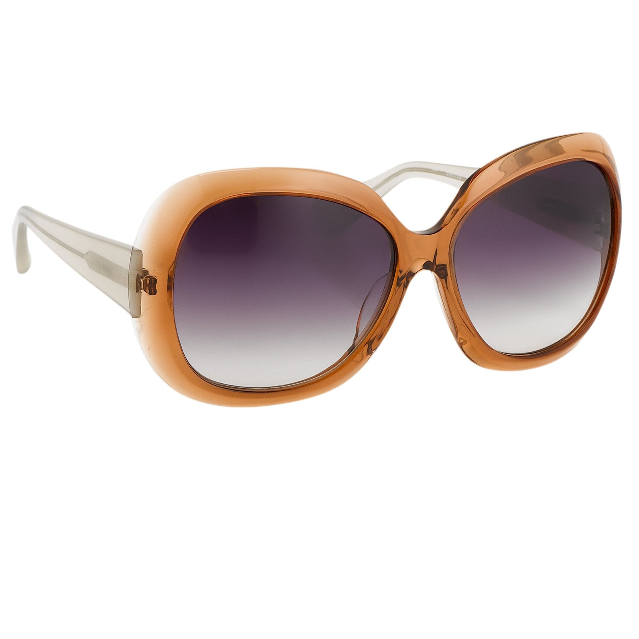 Rue De Mail Sunglasses Oversized Translucent Terracotta with Grey Graduated Lenses RDM2C3SUN - Watches & Crystals