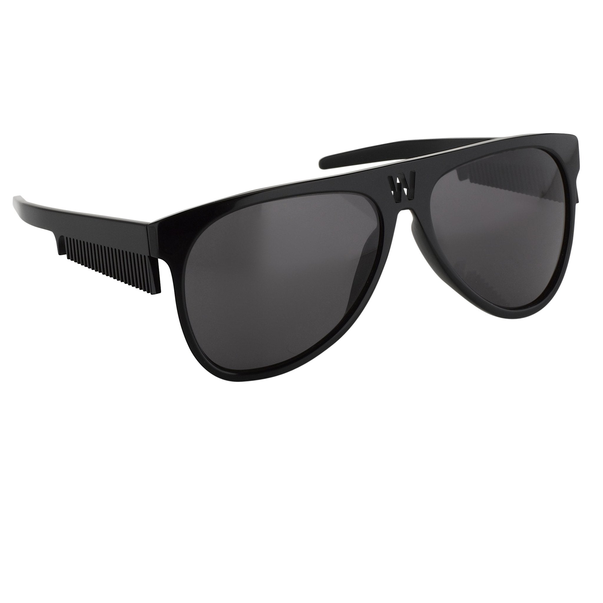 Walter Van Beirendonck Sunglasses Black and Grey Lenses - WVB4C1SUN - Watches & Crystals