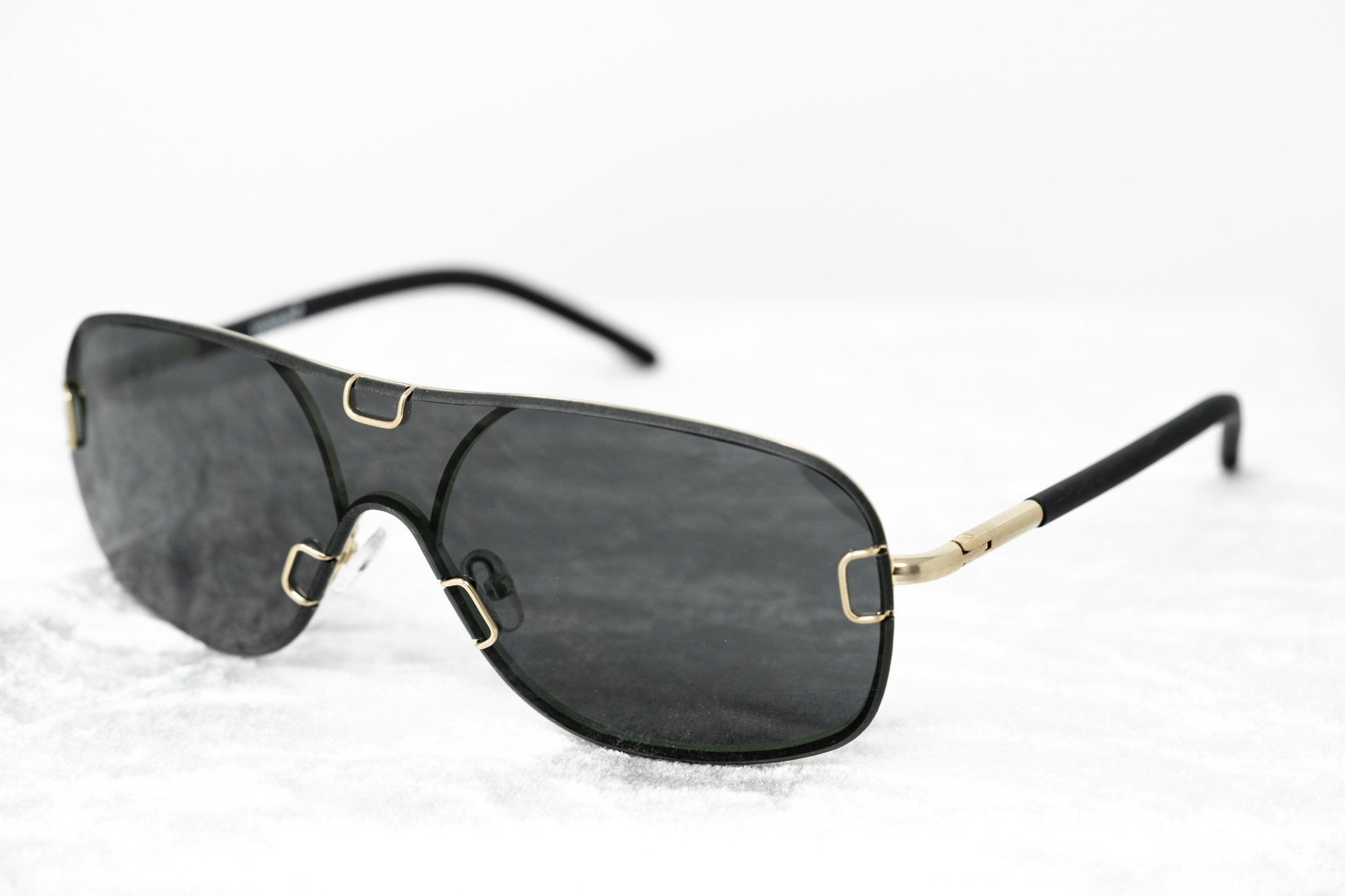 Yohji Yamamoto Unisex Sunglasses Brushed Gold and Grey Lenses Category 4 - YY10ROCKERC2SUN - Watches & Crystals