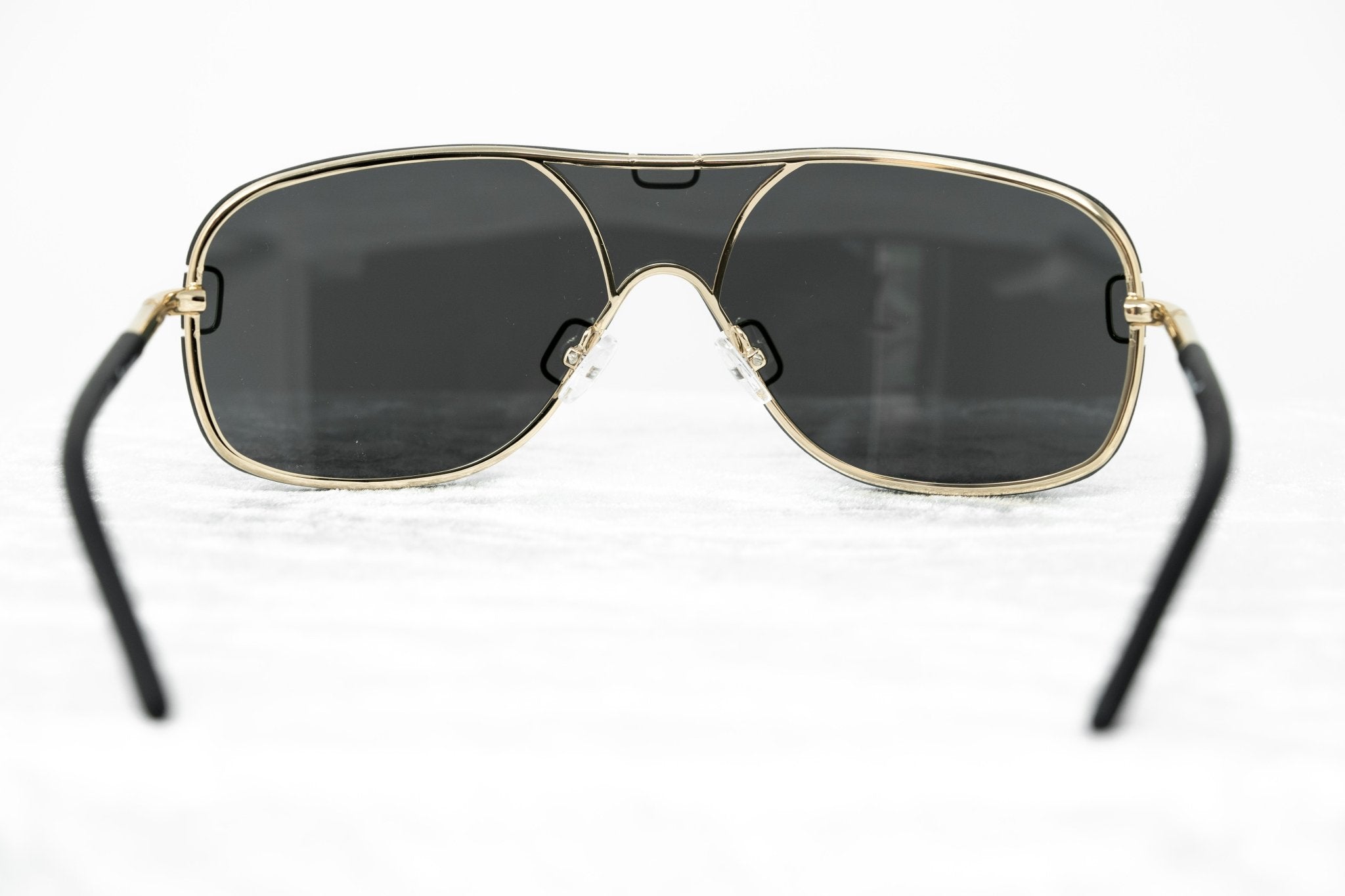 Yohji Yamamoto Unisex Sunglasses Brushed Gold and Grey Lenses Category 4 - YY10ROCKERC2SUN - Watches & Crystals