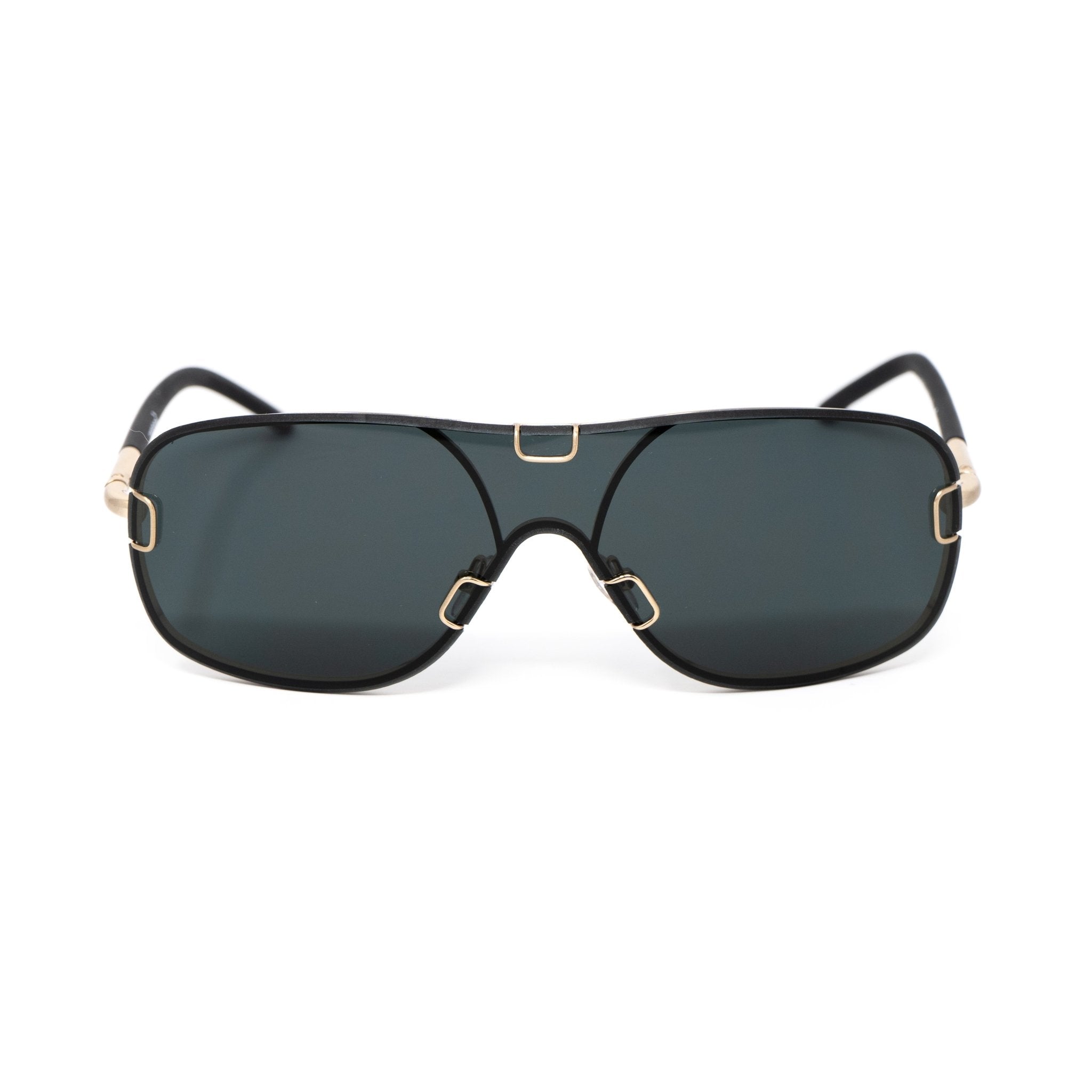 Yohji Yamamoto Unisex Sunglasses Brushed Gold and Grey Lenses Category 4 - YY10ROCKERC2SUN - Watches & Crystals