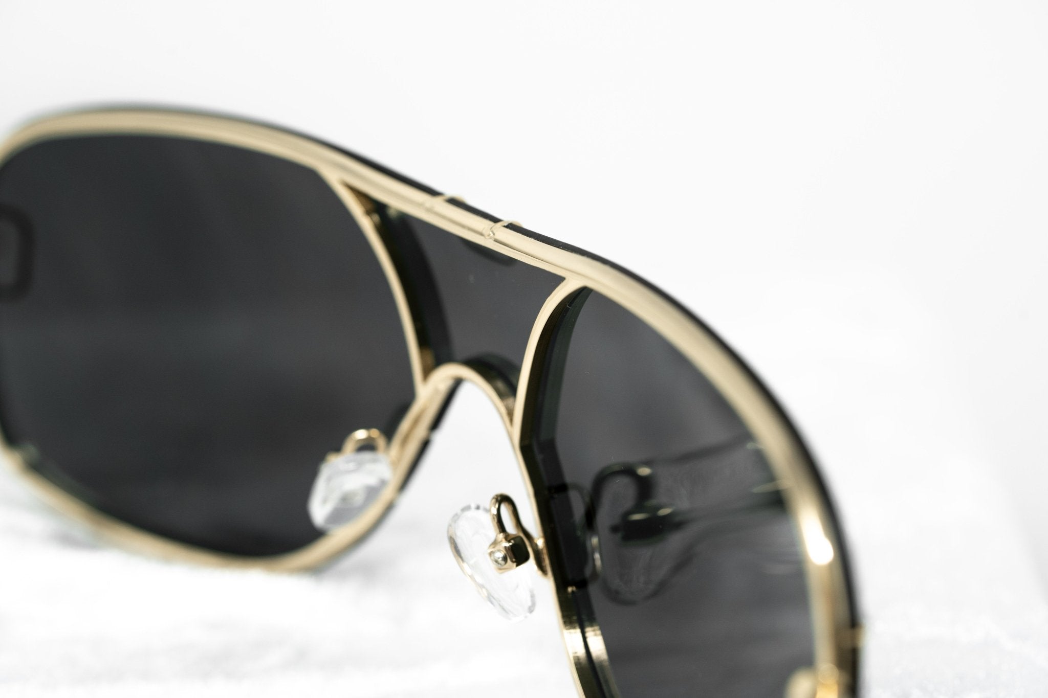 Yohji Yamamoto Unisex Sunglasses Brushed Gold and Grey Lenses Category 4 - YY10ROCKERC2SUN - Watches & Crystals