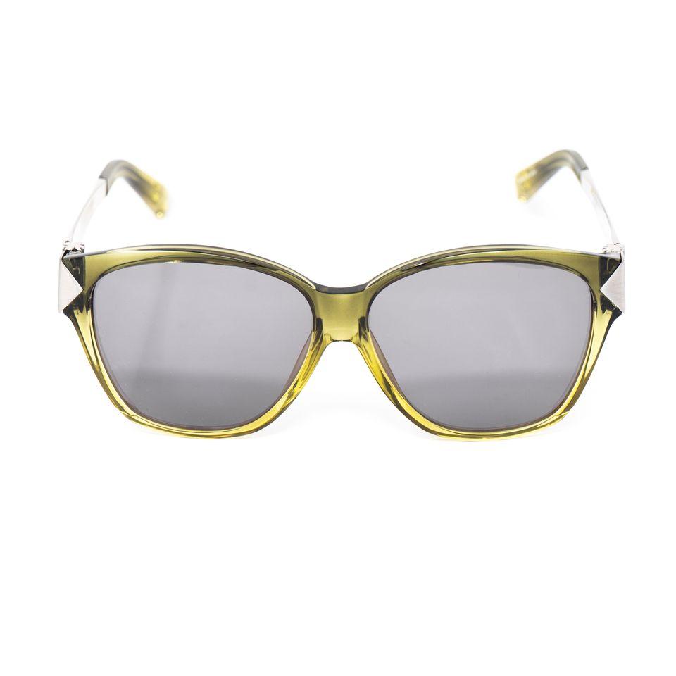 Yohji Yamamoto Unisex Sunglasses Rectangular Cat Eye Green and Grey Lenses - YY18CLAWC3SUN - Watches & Crystals