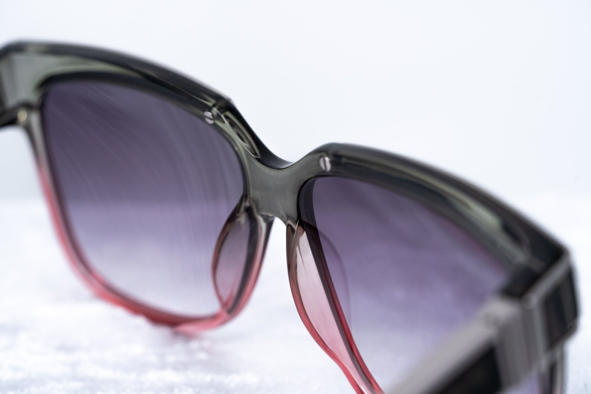 Yohji Yamamoto Unisex Sunglasses Rectangular Grey/Pink and Purple Lenses Category 3 - YY16THORNC4SUN - Watches & Crystals