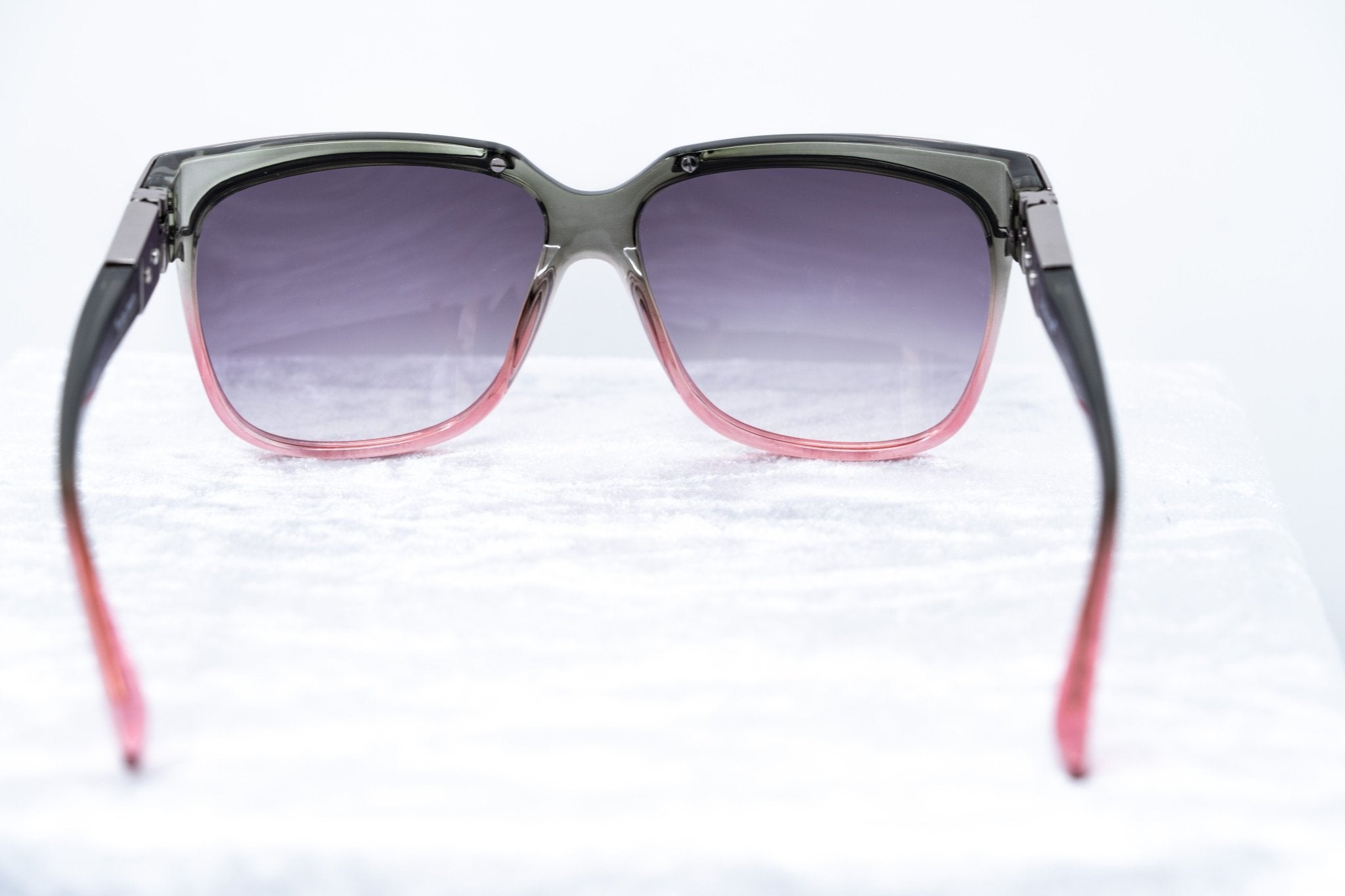 Yohji Yamamoto Unisex Sunglasses Rectangular Grey/Pink and Purple Lenses Category 3 - YY16THORNC4SUN - Watches & Crystals