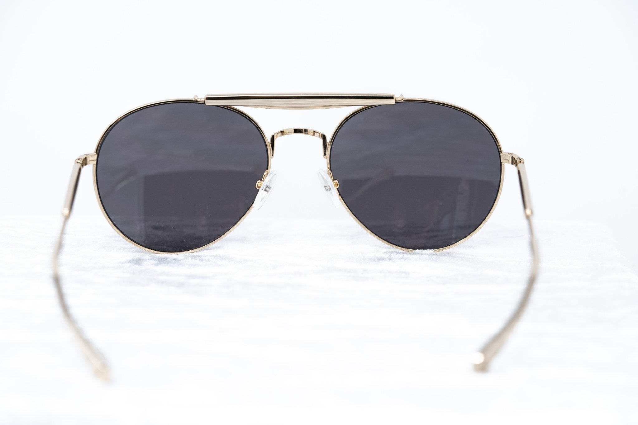 Yohji Yamamoto Unisex Sunglasses Round Gold and Dark Grey Lenses Category 3 - YY12RIDERC2SUN - Watches & Crystals