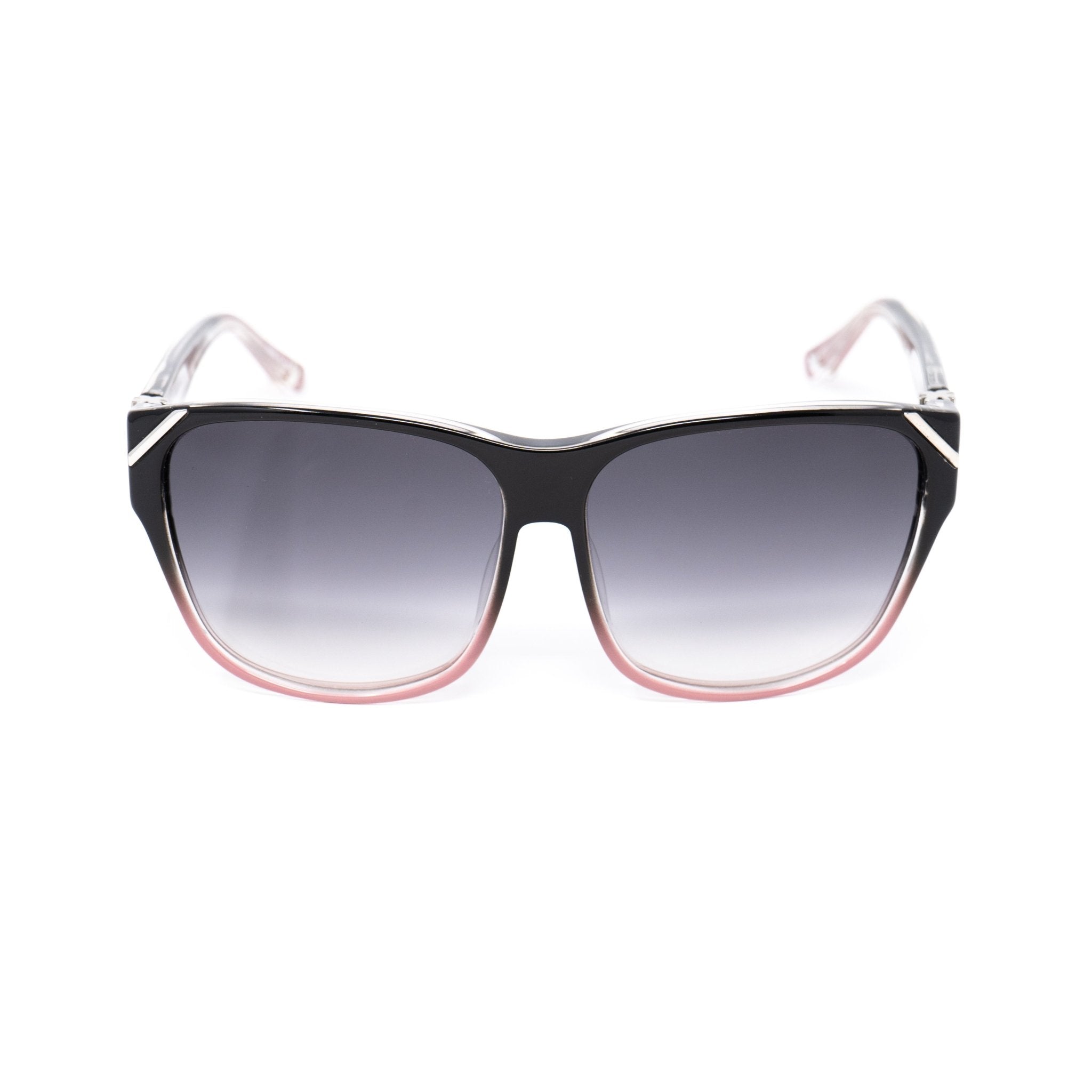 Yohji Yamamoto Unisex Sunglasses Square Black/Pink and Grey Lenses - YY15C4SUN - Watches & Crystals