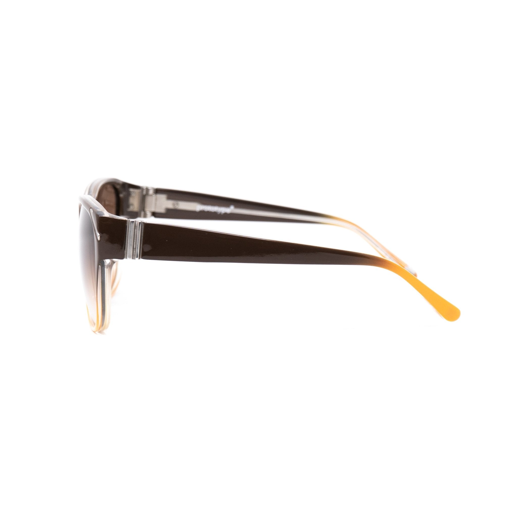 Yohji Yamamoto Unisex Sunglasses Square Brown/Orange and Brown Lenses - YY15C3SUN - Watches & Crystals