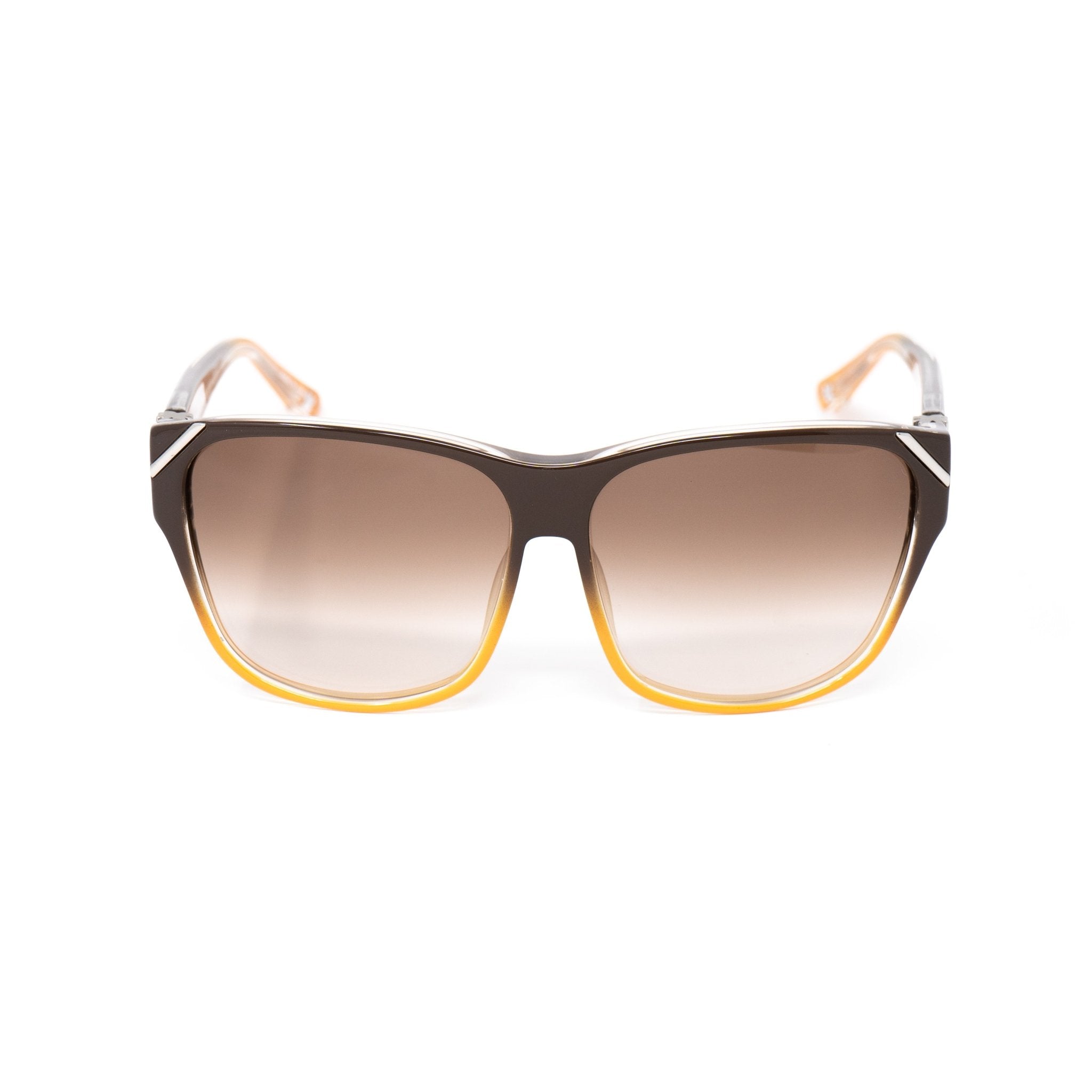 Yohji Yamamoto Unisex Sunglasses Square Brown/Orange and Brown Lenses - YY15C3SUN - Watches & Crystals