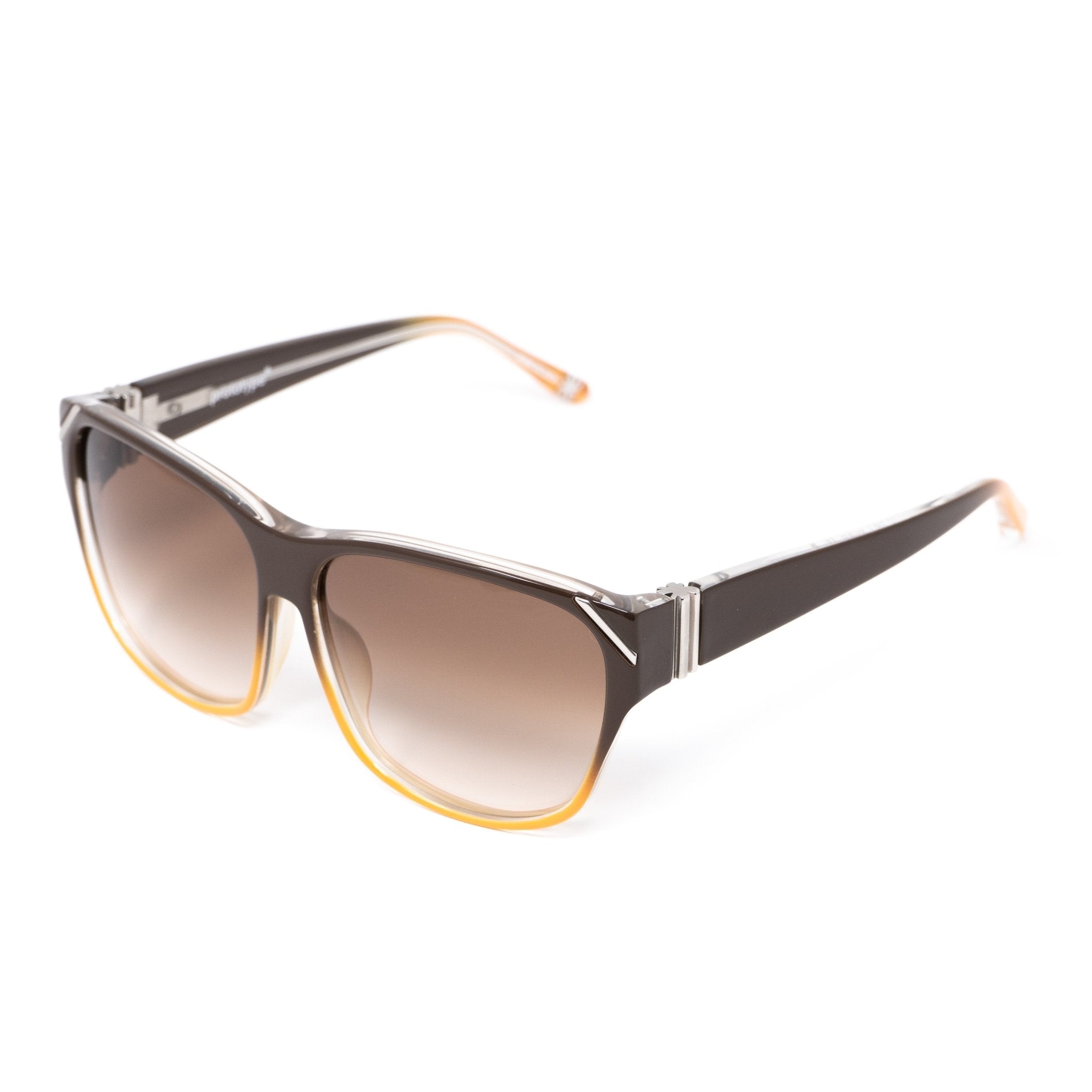 Yohji Yamamoto Unisex Sunglasses Square Brown/Orange and Brown Lenses - YY15C3SUN - Watches & Crystals