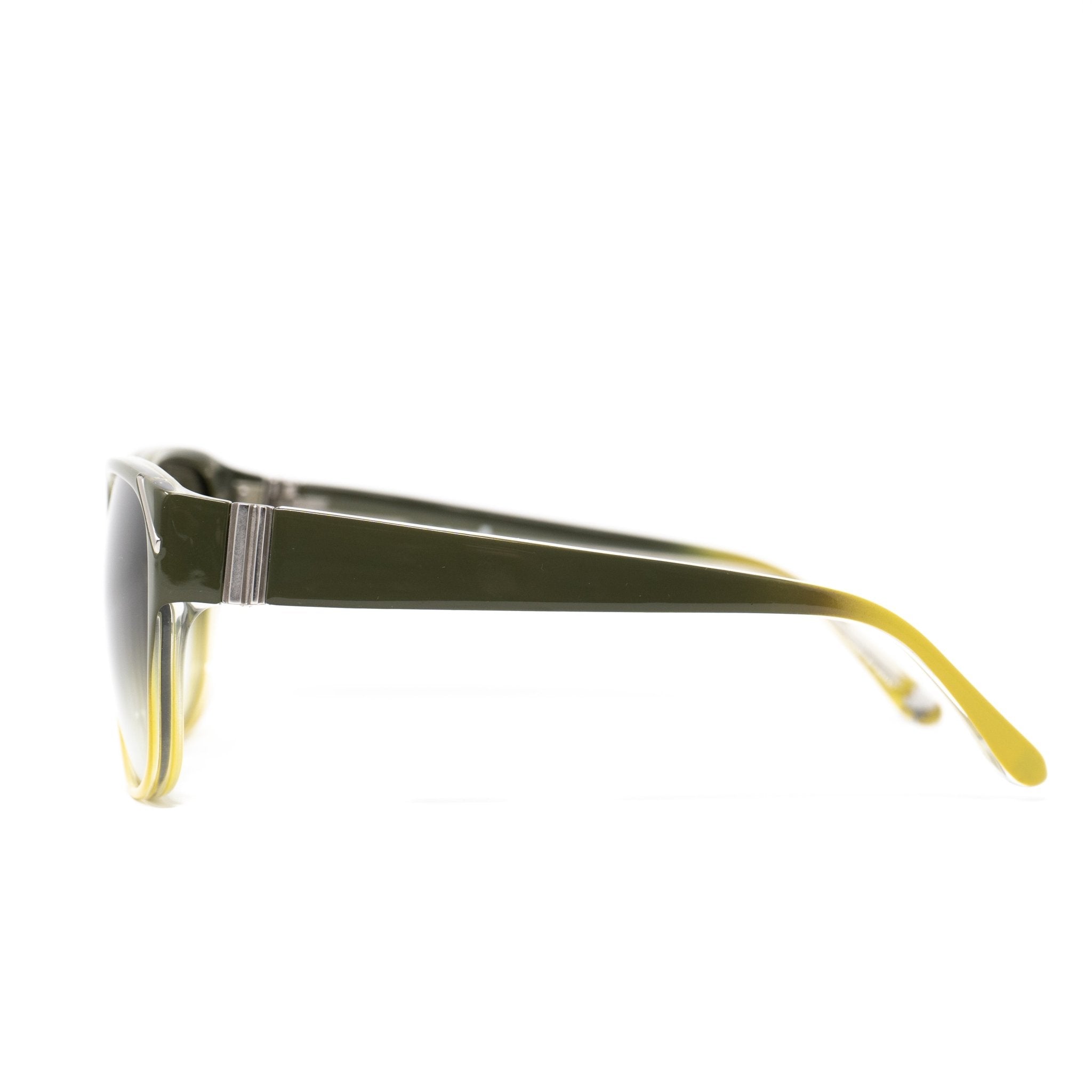 Yohji Yamamoto Unisex Sunglasses Square Green/Yellow and Green Lenses - YY15C1SUN - Watches & Crystals