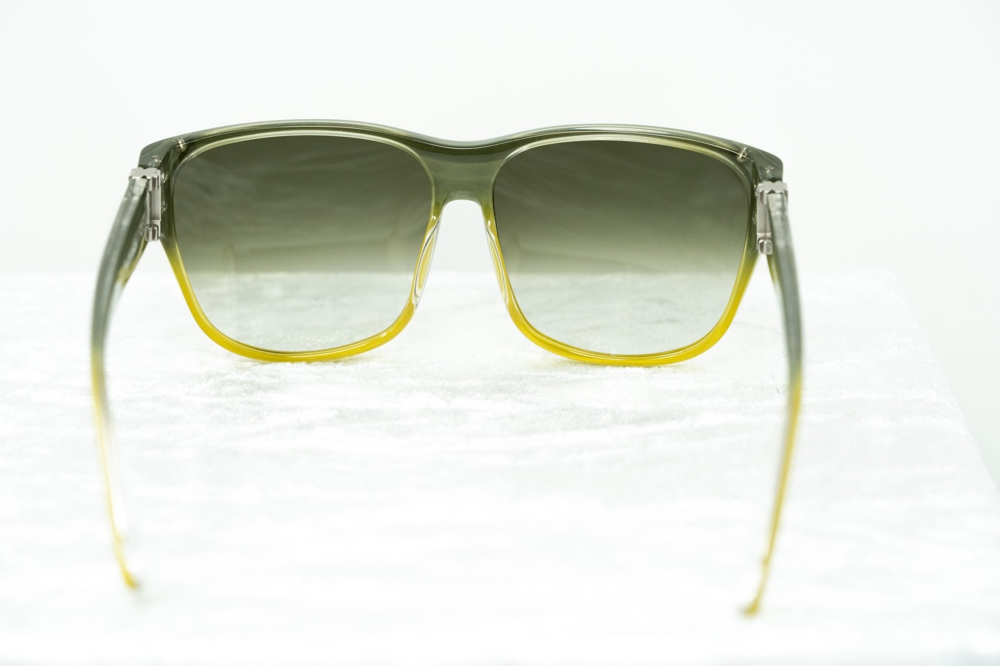 Yohji Yamamoto Unisex Sunglasses Square Green/Yellow and Green Lenses - YY15C1SUN - Watches & Crystals